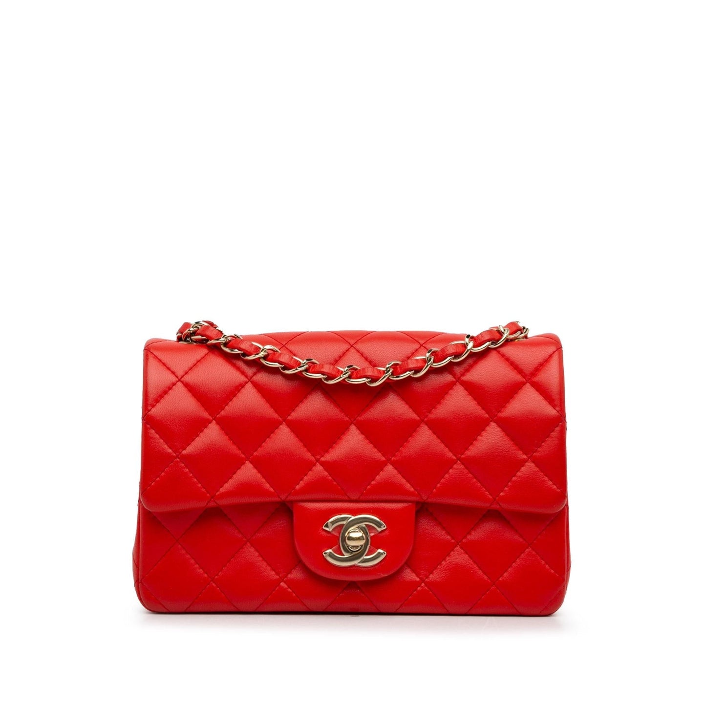Chanel New Mini Classic Lambskin Single Flap (Shg-Gusazg) Bag