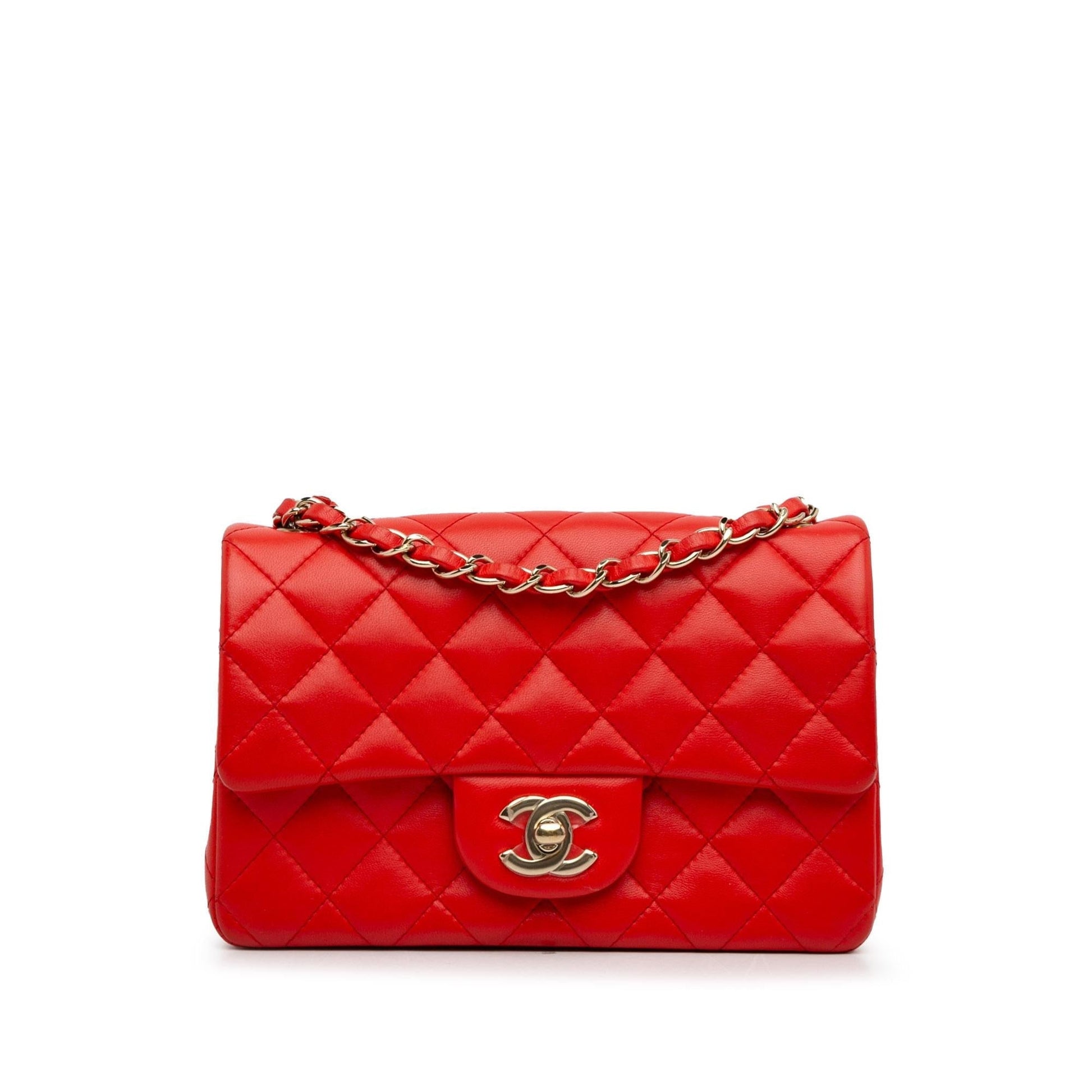Chanel New Mini Classic Lambskin Single Flap (Shg-Gusazg) Bag