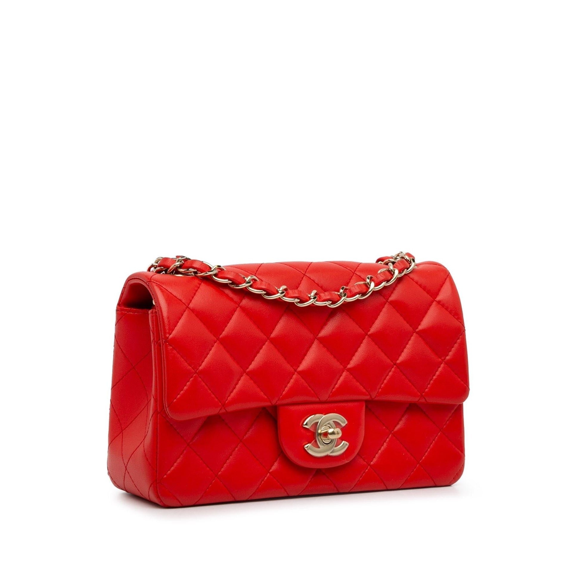 Chanel New Mini Classic Lambskin Single Flap (Shg-Gusazg) Bag