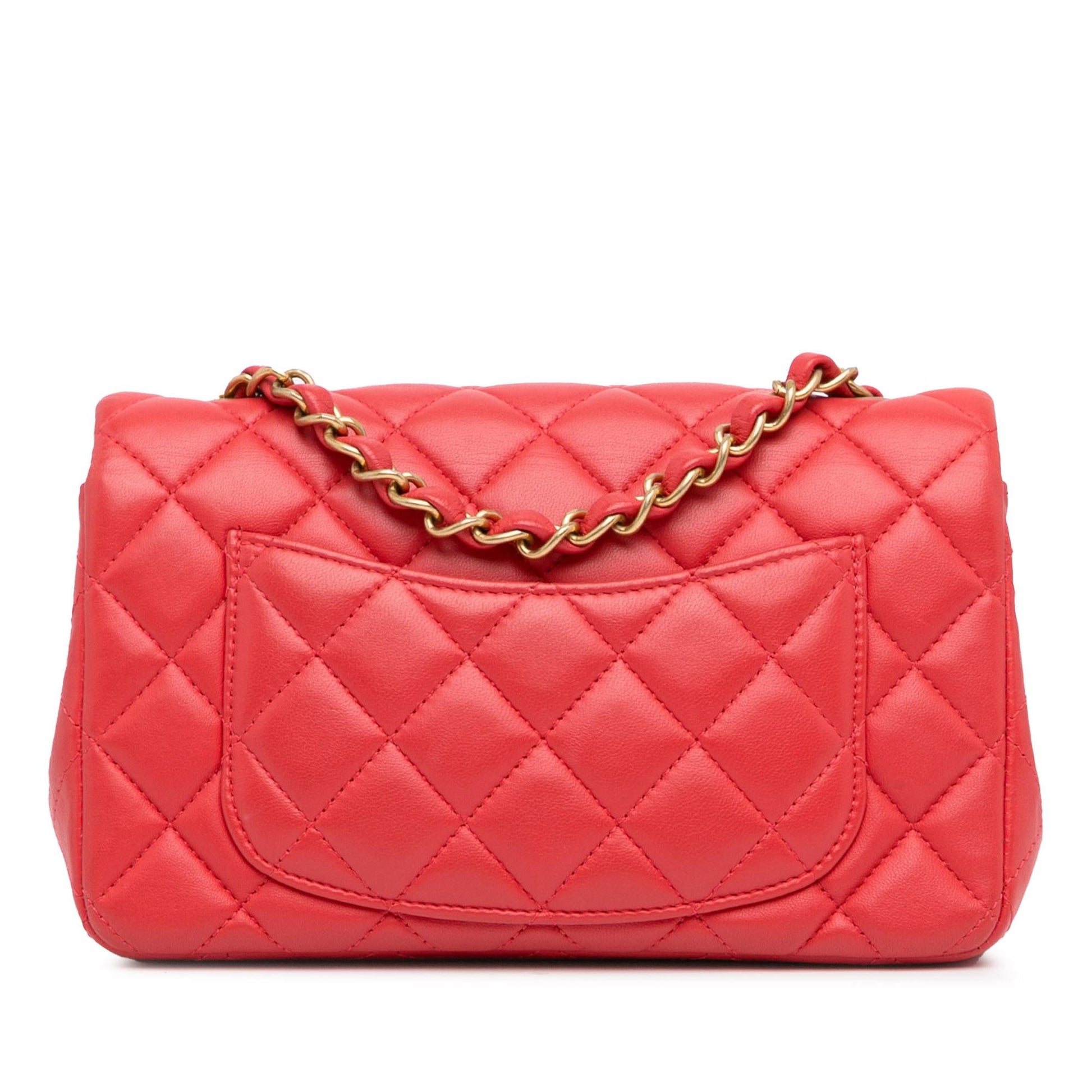Chanel New Mini Classic Lambskin Single Flap (SHG-7MmbAF)