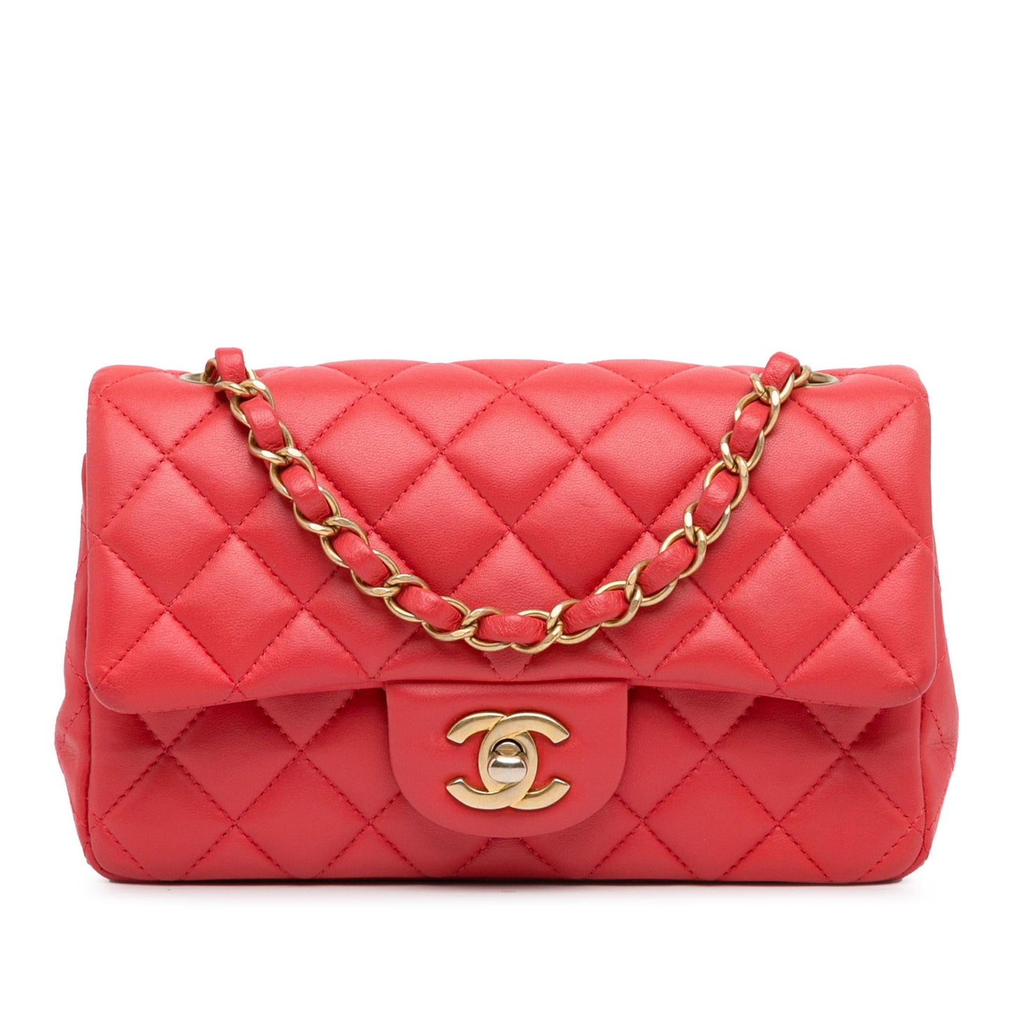 Chanel New Mini Classic Lambskin Single Flap (Shg-7Mmbaf) Bag