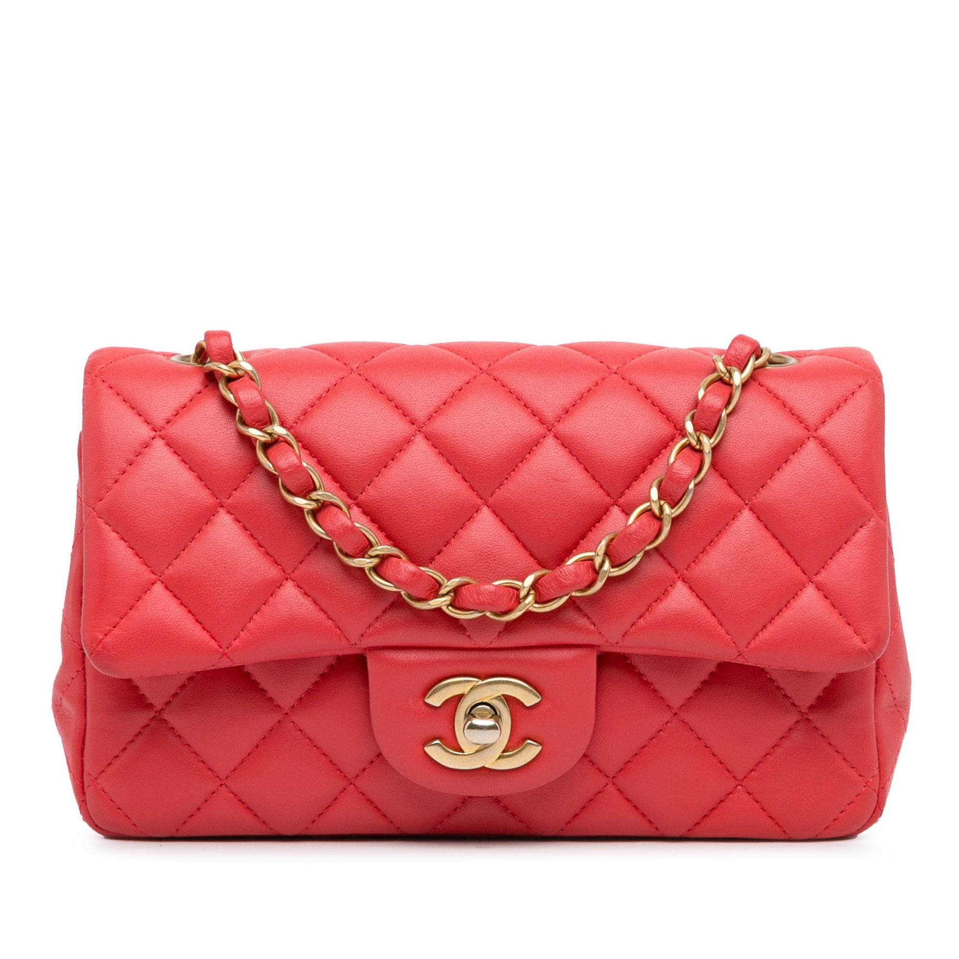 Chanel New Mini Classic Lambskin Single Flap (Shg-7Mmbaf) Bag