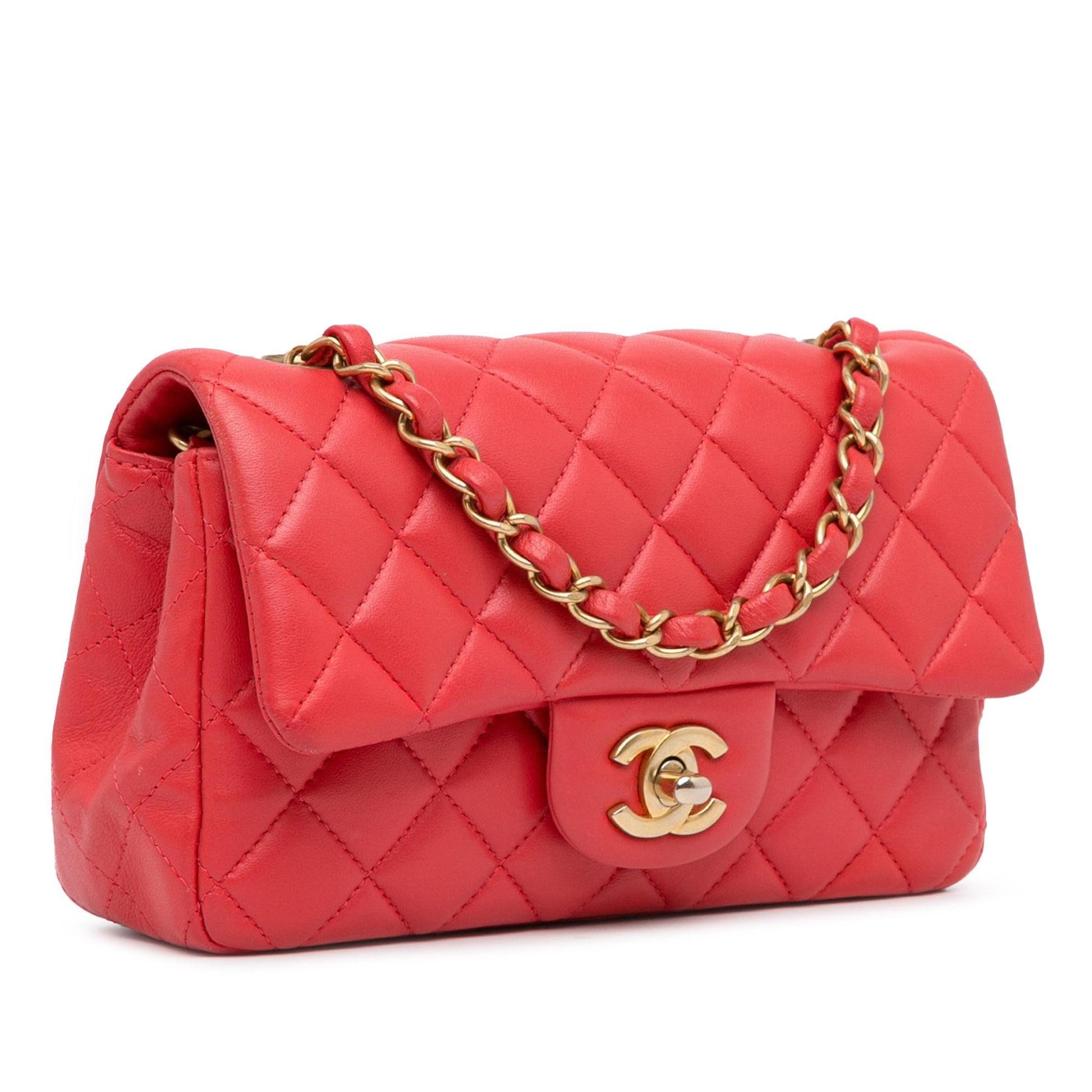 Chanel New Mini Classic Lambskin Single Flap (Shg-7Mmbaf) Bag