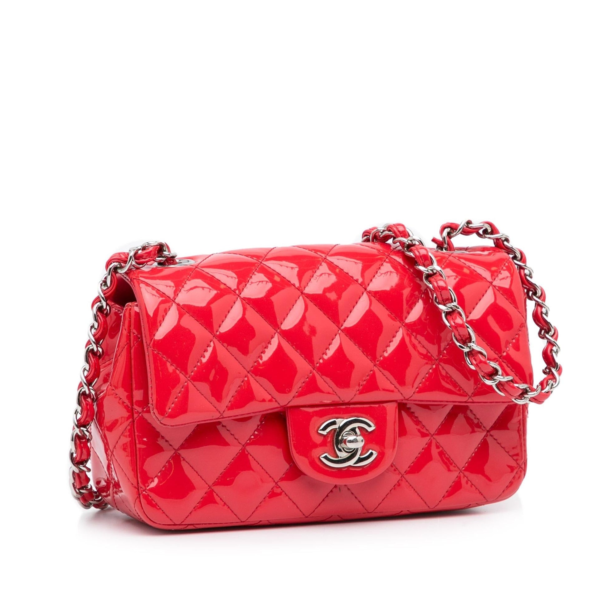 Chanel New Classic Patent Single Flap SHG-8Dmo25 Mini Bag