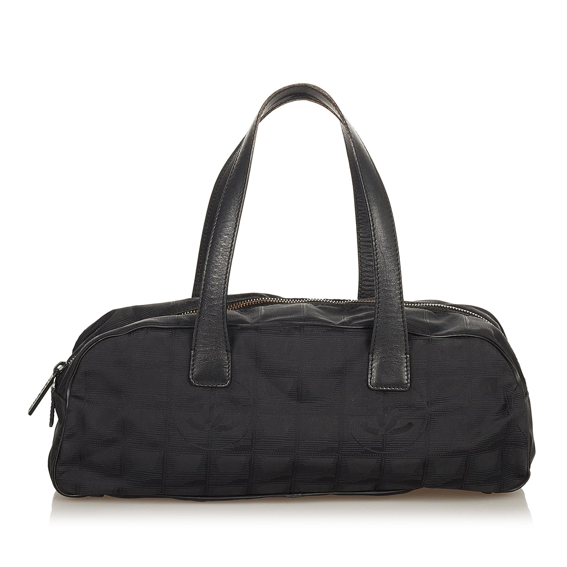 Chanel New Line SHG Canvas Travel Bag Handbag Shg