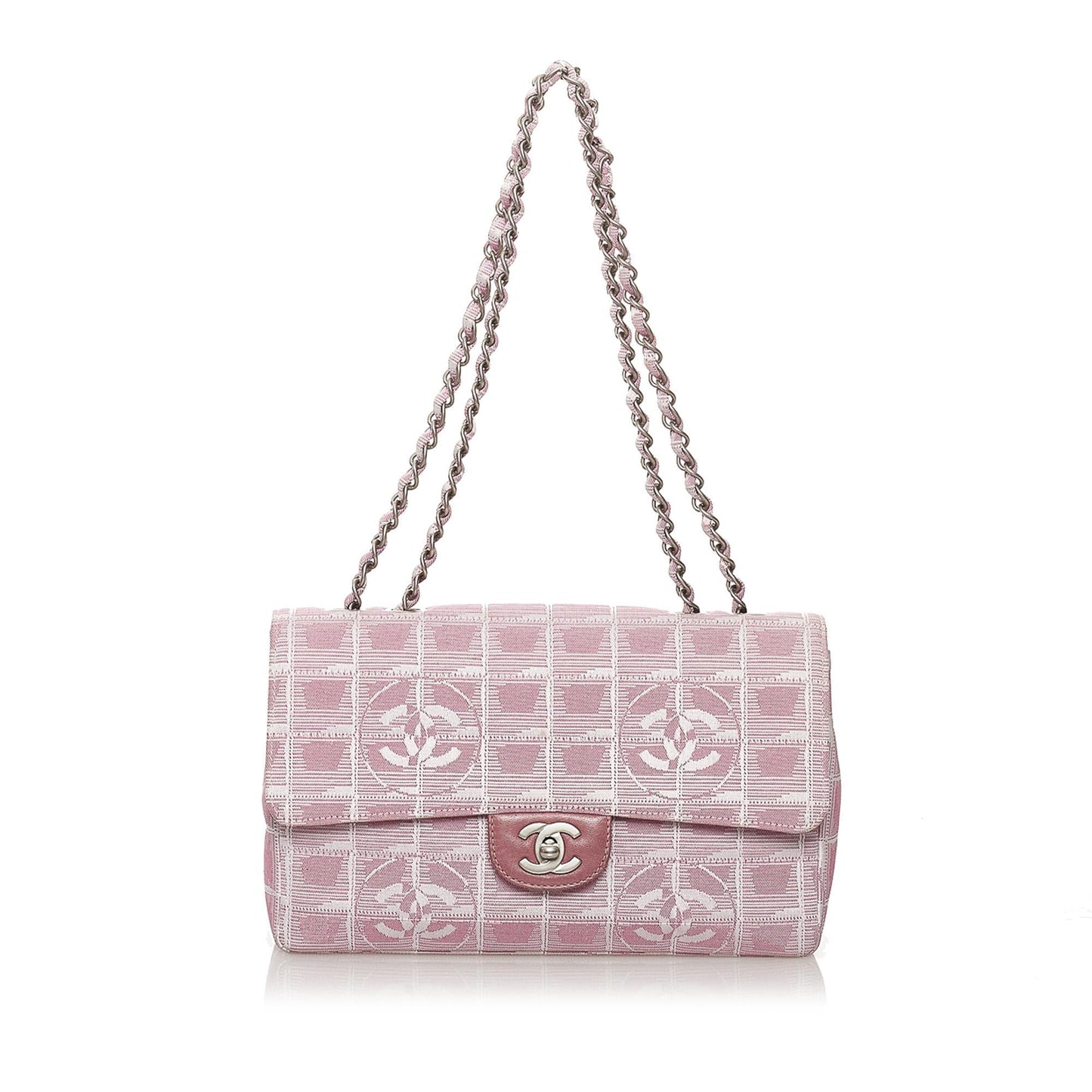 Chanel New Line Classic Flap Nylon SHG Travel Bag