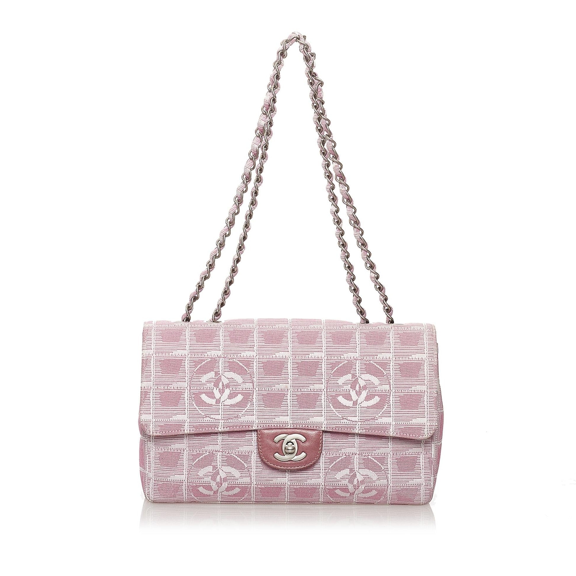 Chanel New Line Classic Flap Nylon SHG Travel Bag
