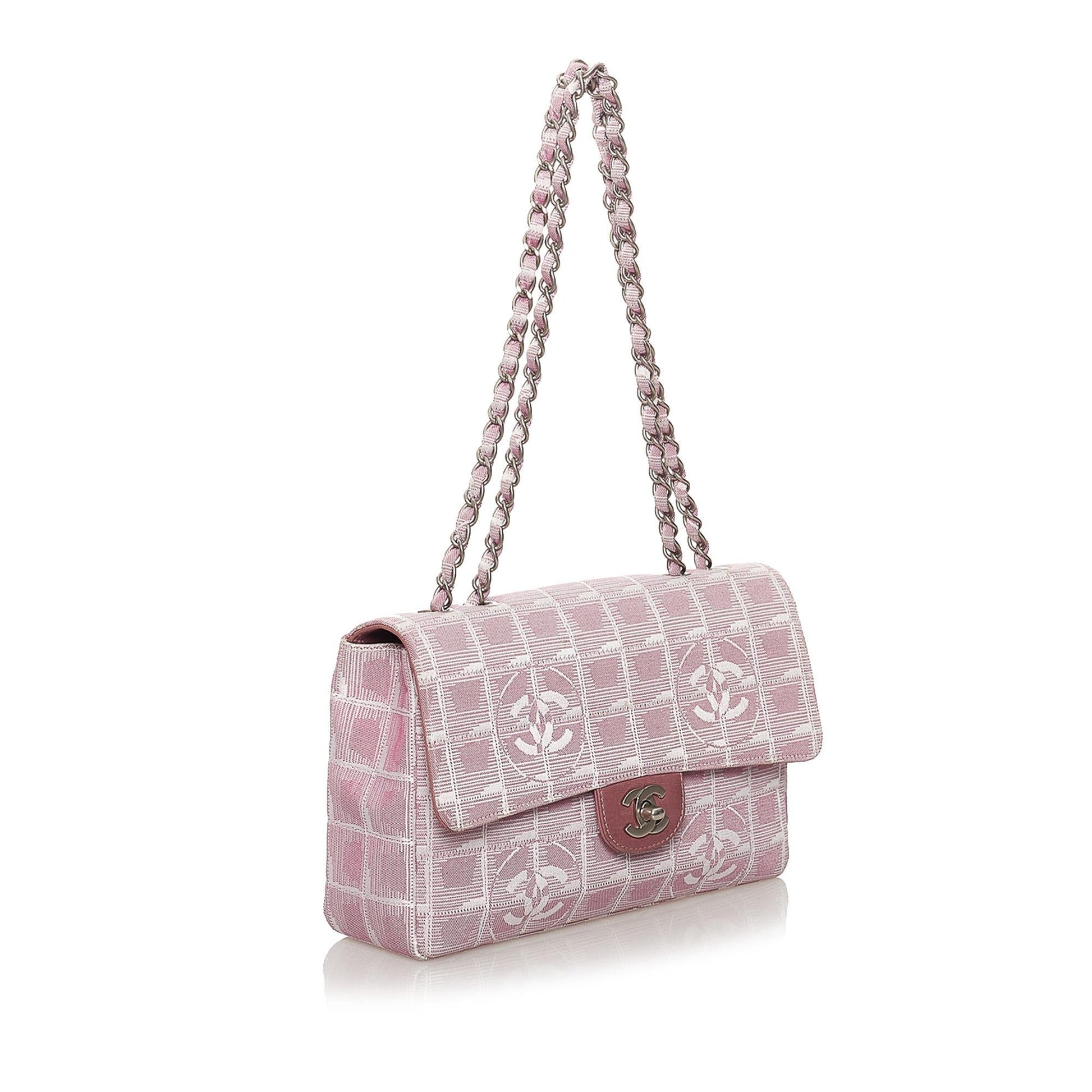 Chanel New Line Classic Flap Nylon SHG Travel Bag