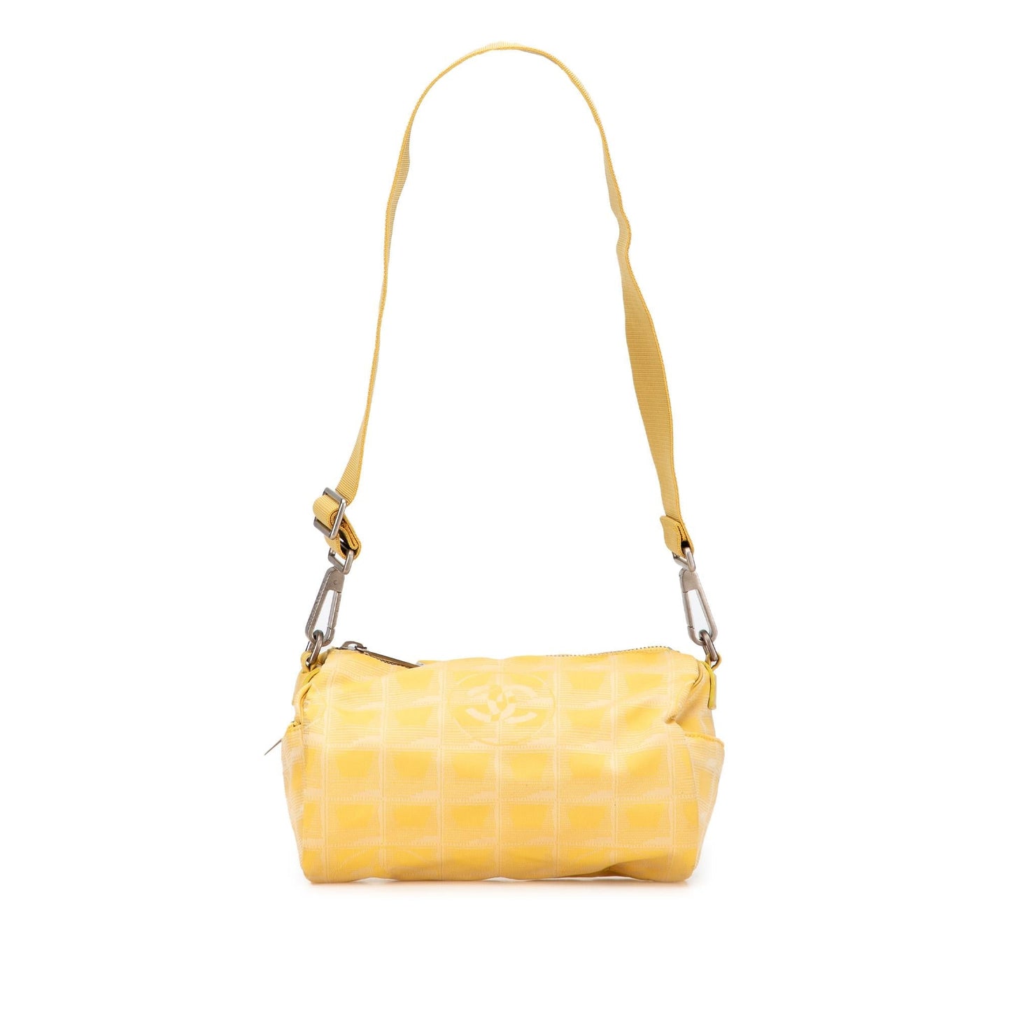 Chanel New Line Nylon Barrel Travel Bag