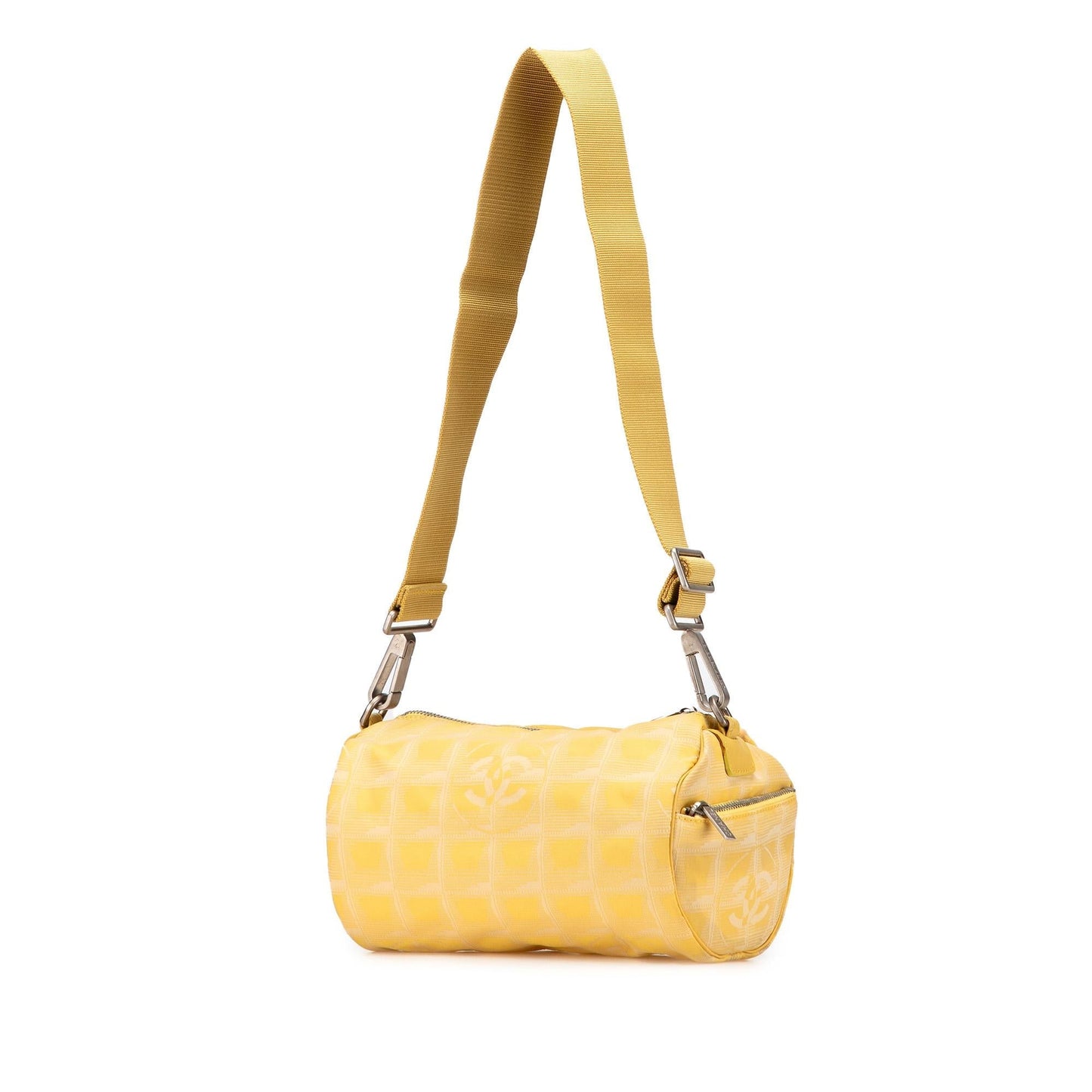 Chanel New Line Nylon Barrel Travel Bag