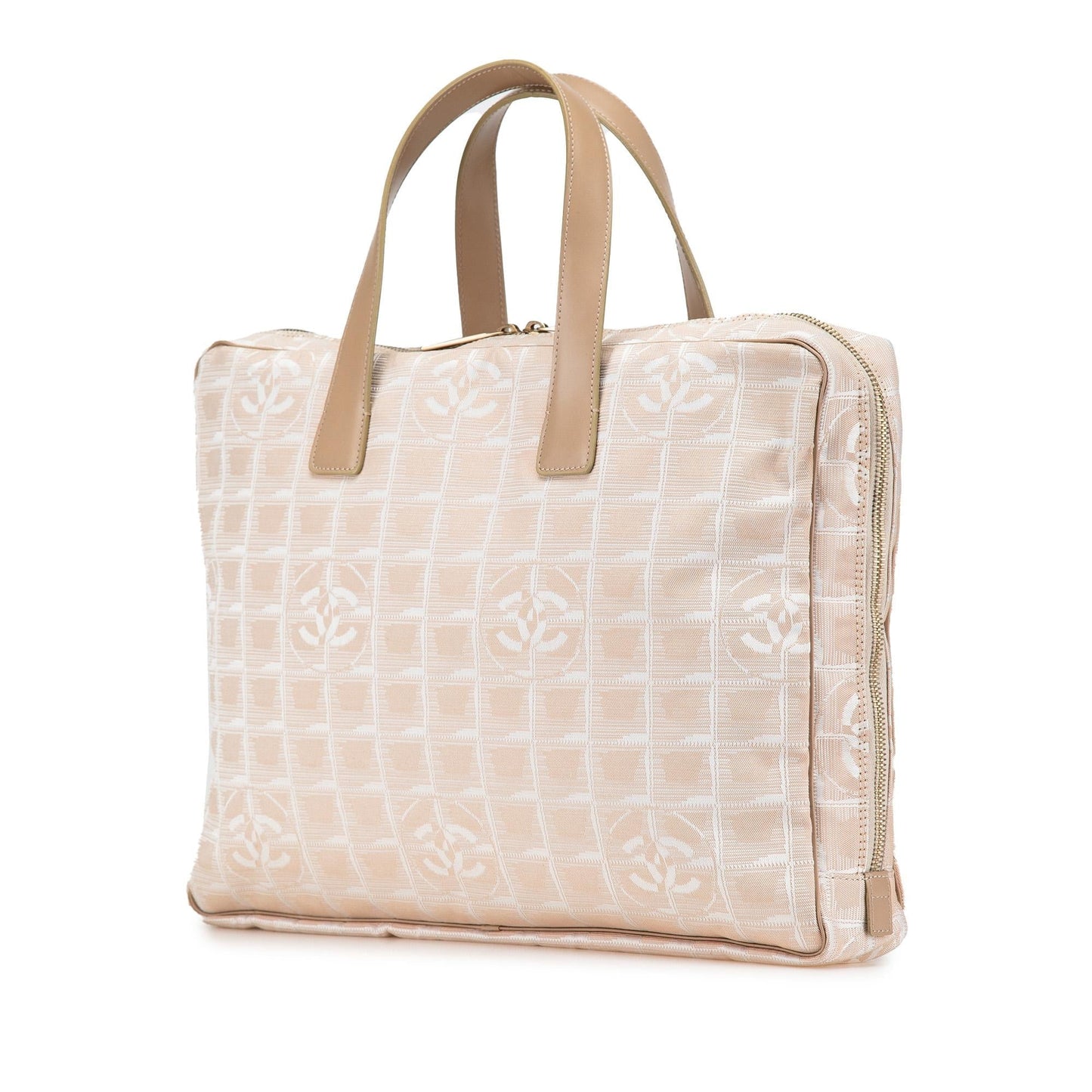 Chanel New Travel Line Nylon Briefcase Handbag