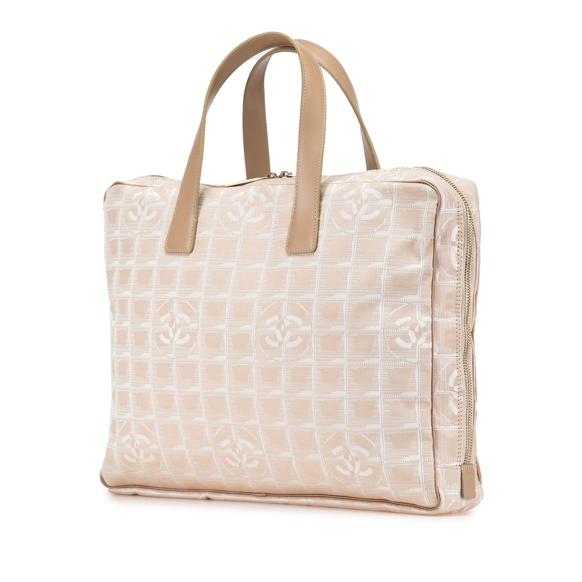 Chanel New Travel Line Nylon Briefcase Handbag