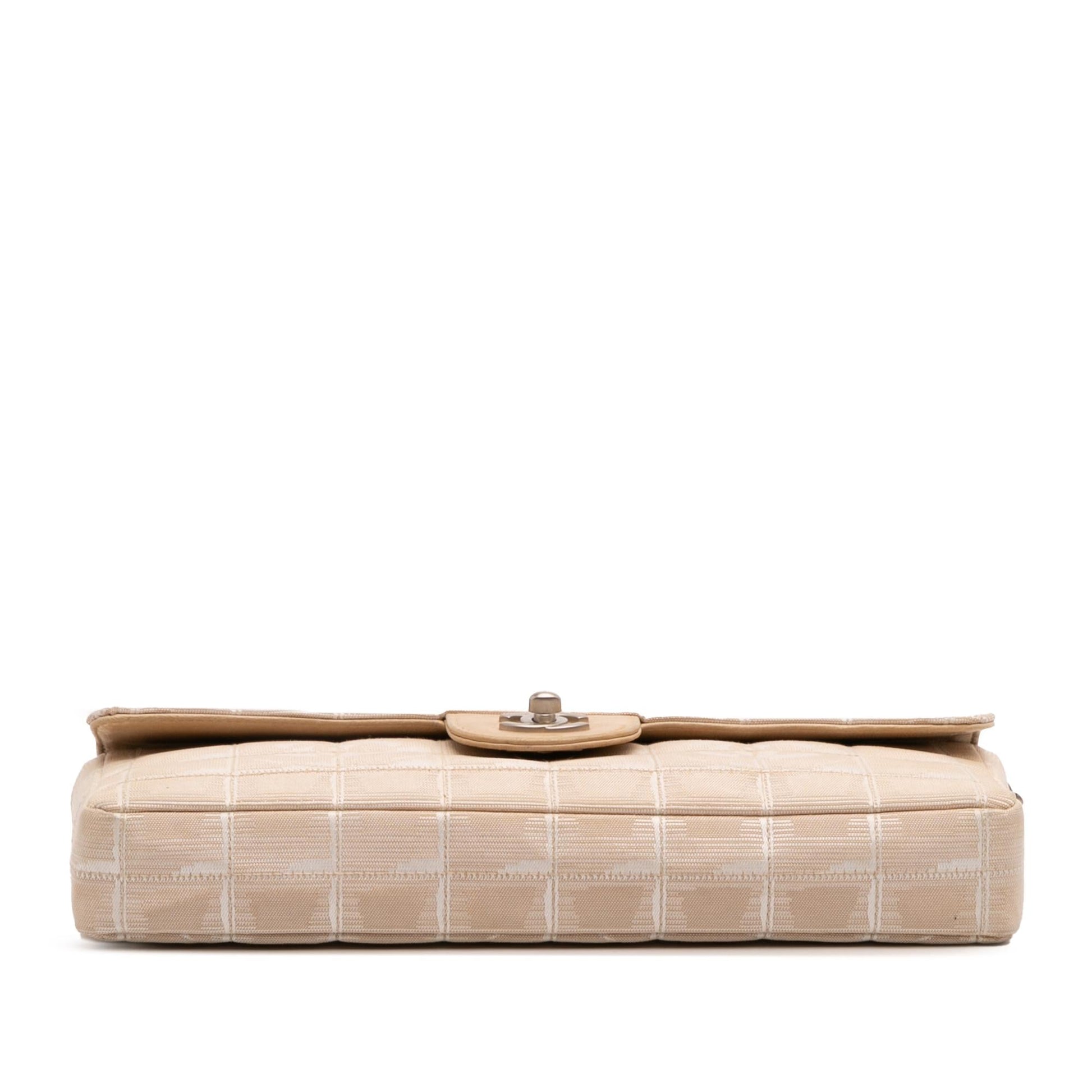 Chanel New Line Nylon East West Flap Travel Bag Flap 5