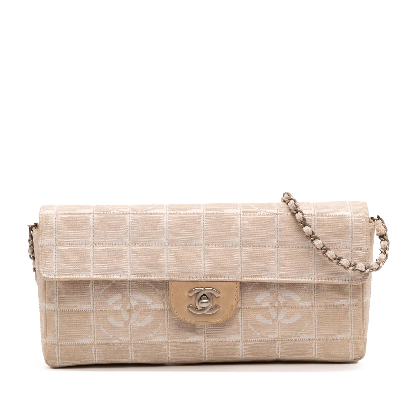 Chanel New Line Nylon East West Flap Travel Bag Flap 5