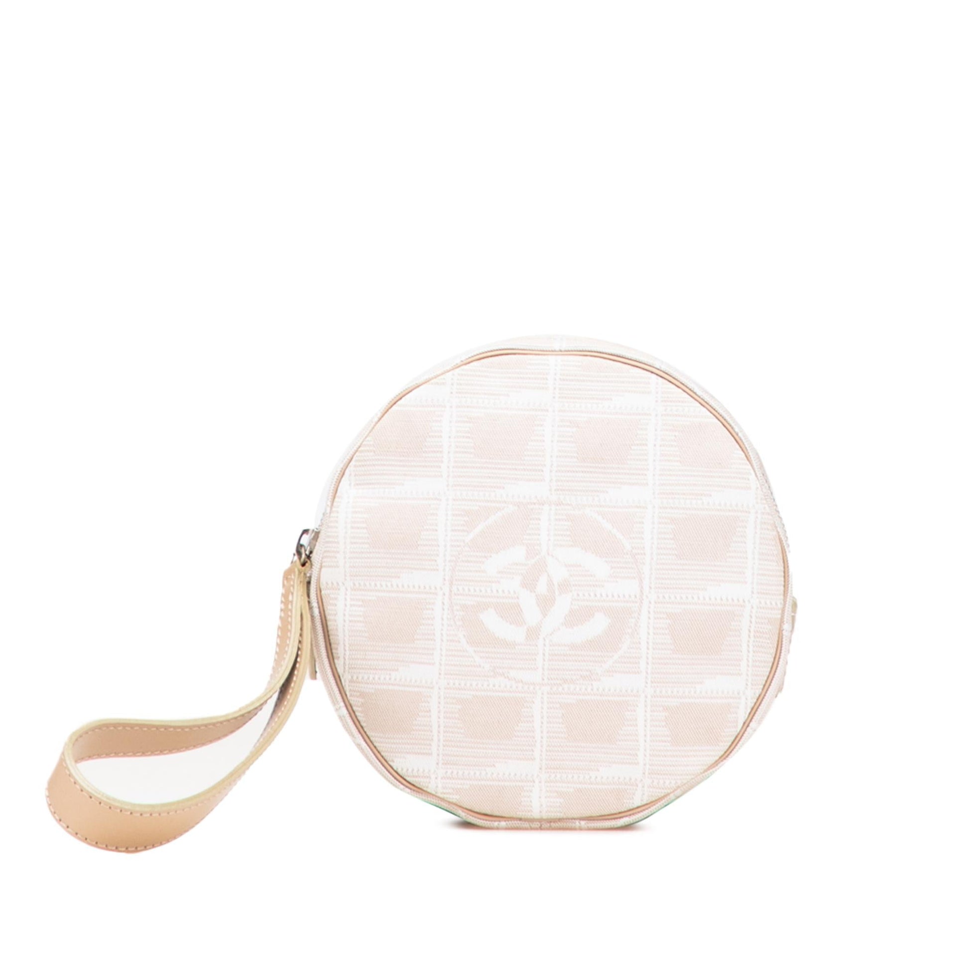 Chanel New Line Nylon Round Travel Bag Pouch 1