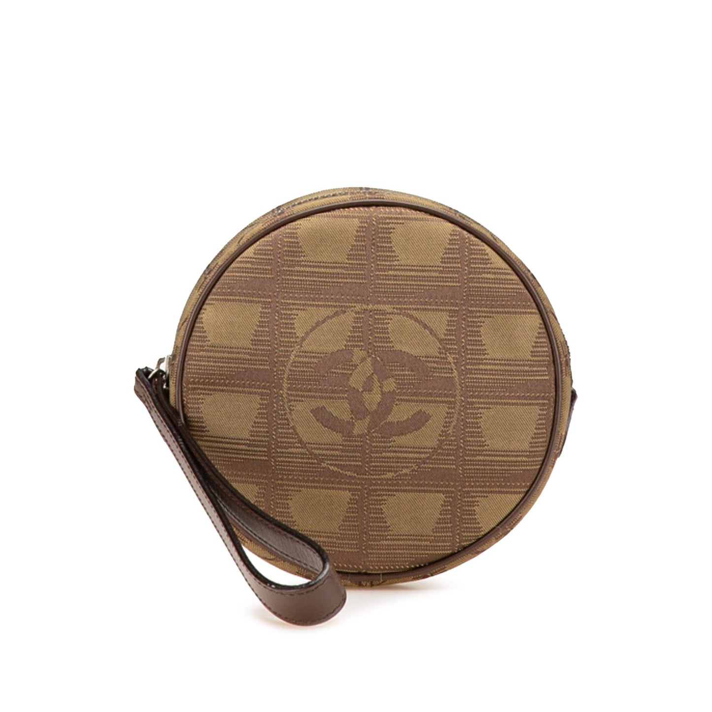 Chanel New Line Nylon Round Travel Bag Pouch 2