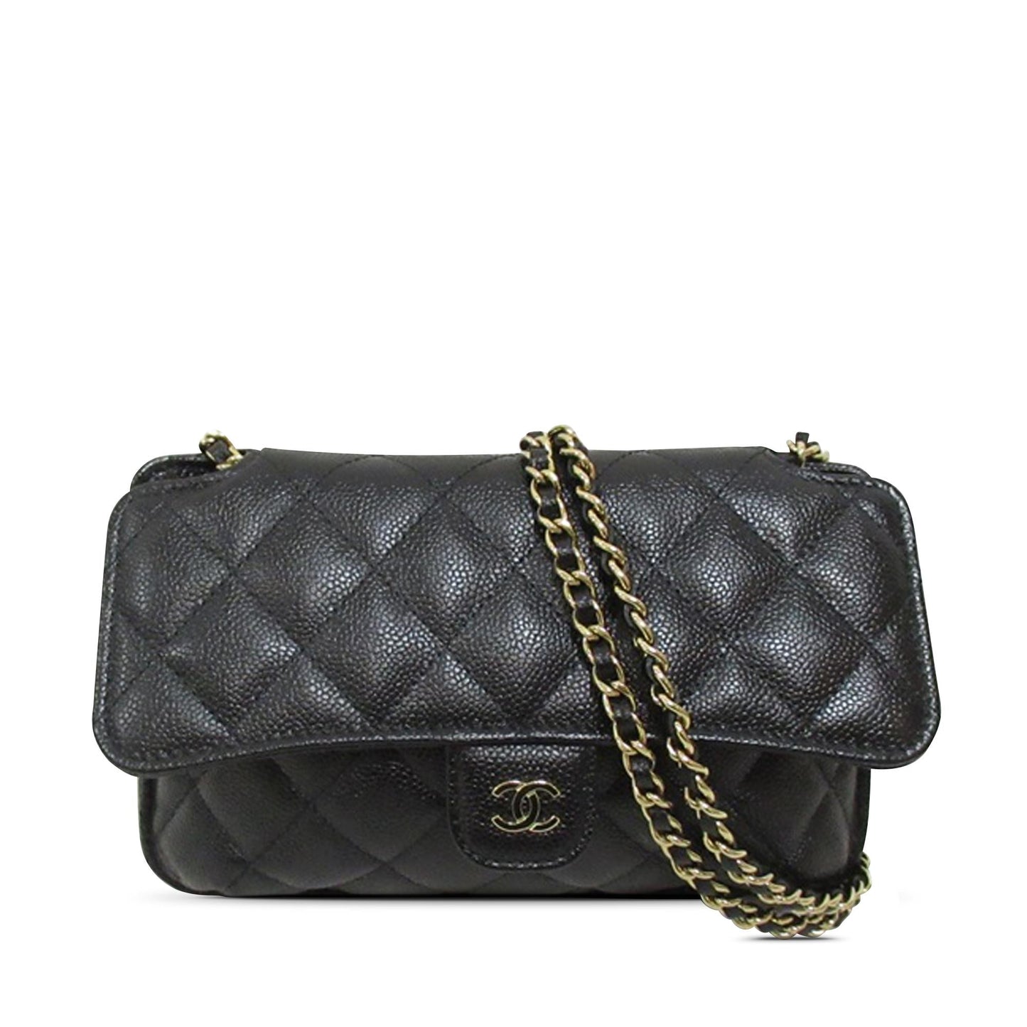 Chanel Nylon Graffiti Foldable Shopping Caviar Flap Tote Bag