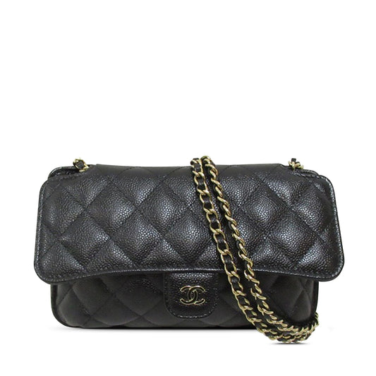 Chanel Nylon Graffiti Foldable Shopping Caviar Flap Tote Bag