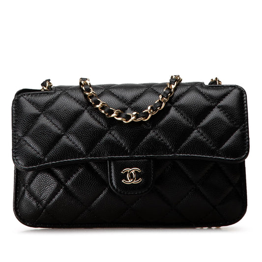 Chanel Nylon Graffiti Foldable Shopping Caviar Flap Tote Bag Shg Hcnftw