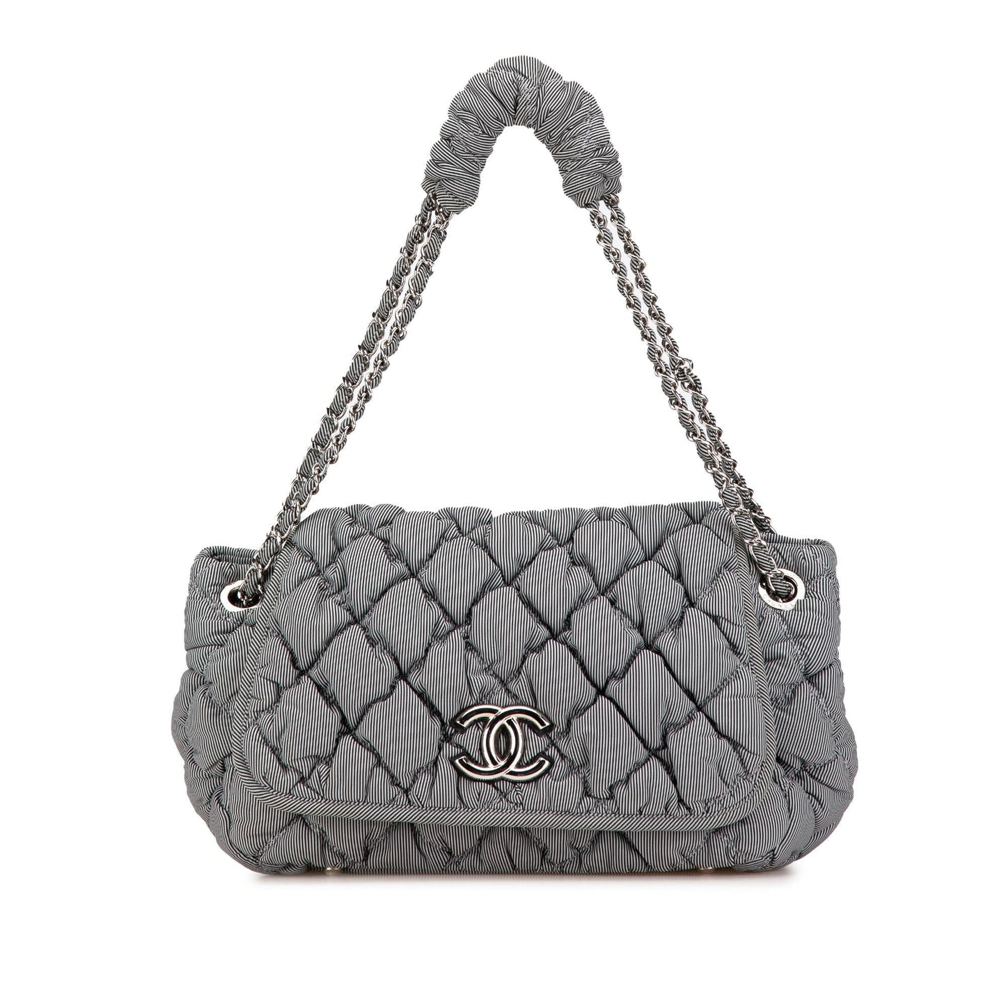 Chanel Nylon Quilted Bubble Accordion Flap SHG-cwY1i5 Handbag