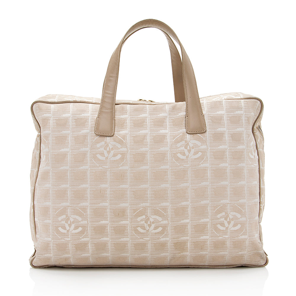 Chanel Nylon Ligne Zip Around SHF Travel Bag