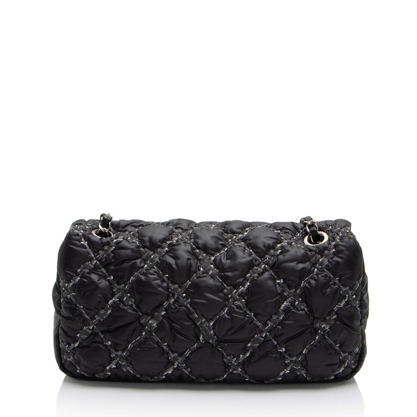 Chanel Nylon Quilted Tweed On Stitch Flap Shoulder Bag