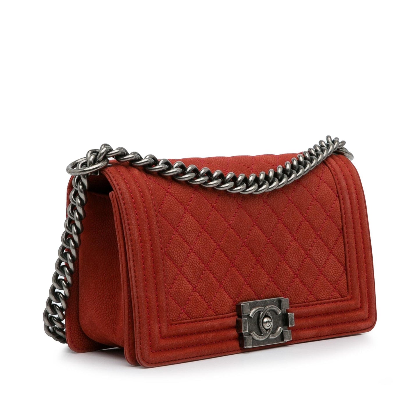 Chanel Old Quilted Caviar Boy Flap Handbag Flap 5