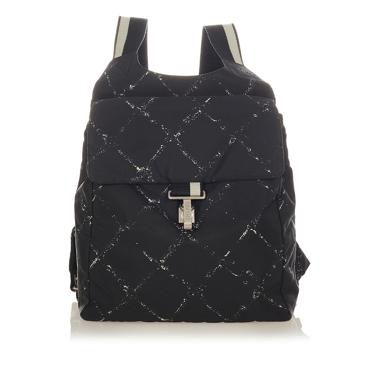 Chanel Old Line Nylon Backpack SHG Travel Bag