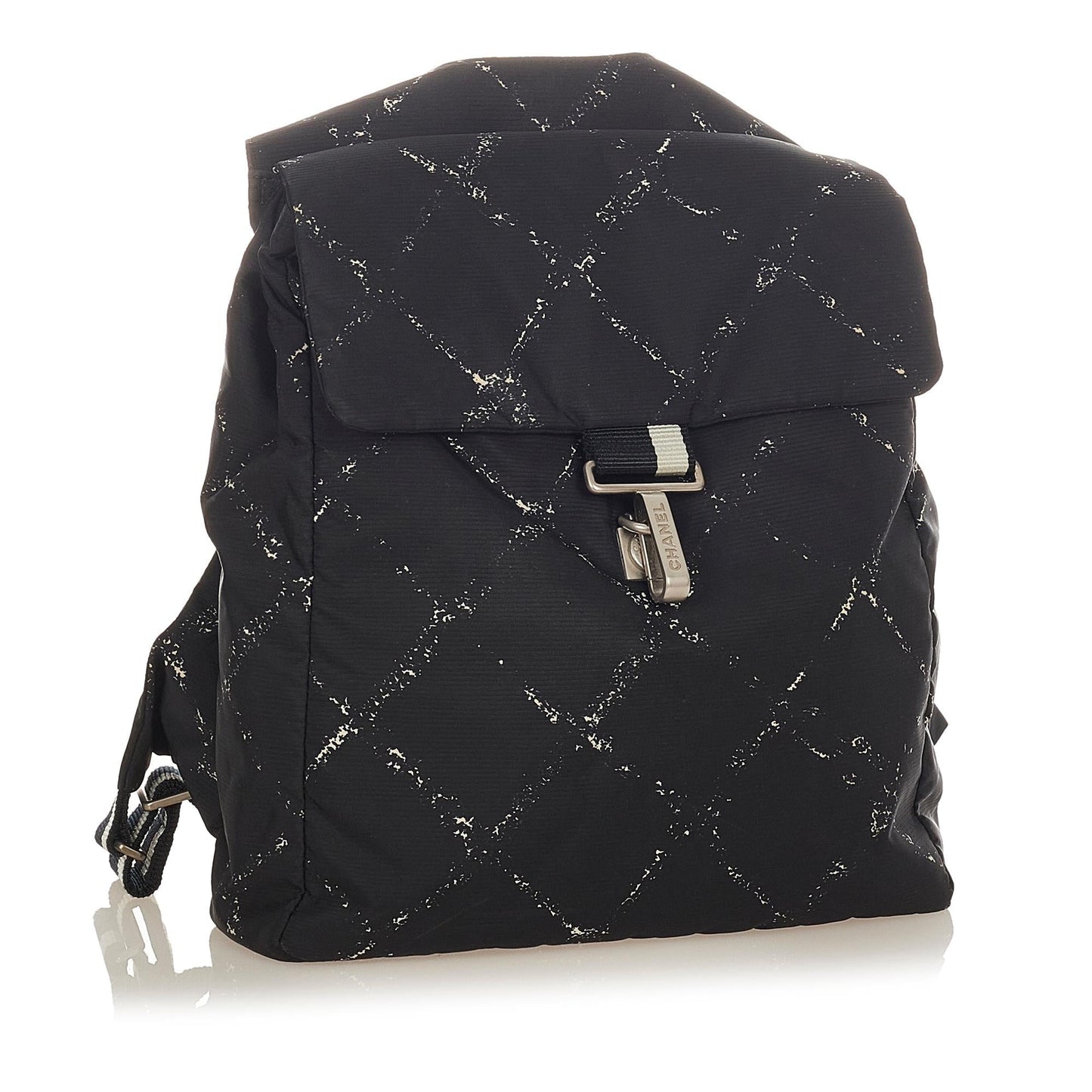 Chanel Old Line Nylon Backpack SHG Travel Bag