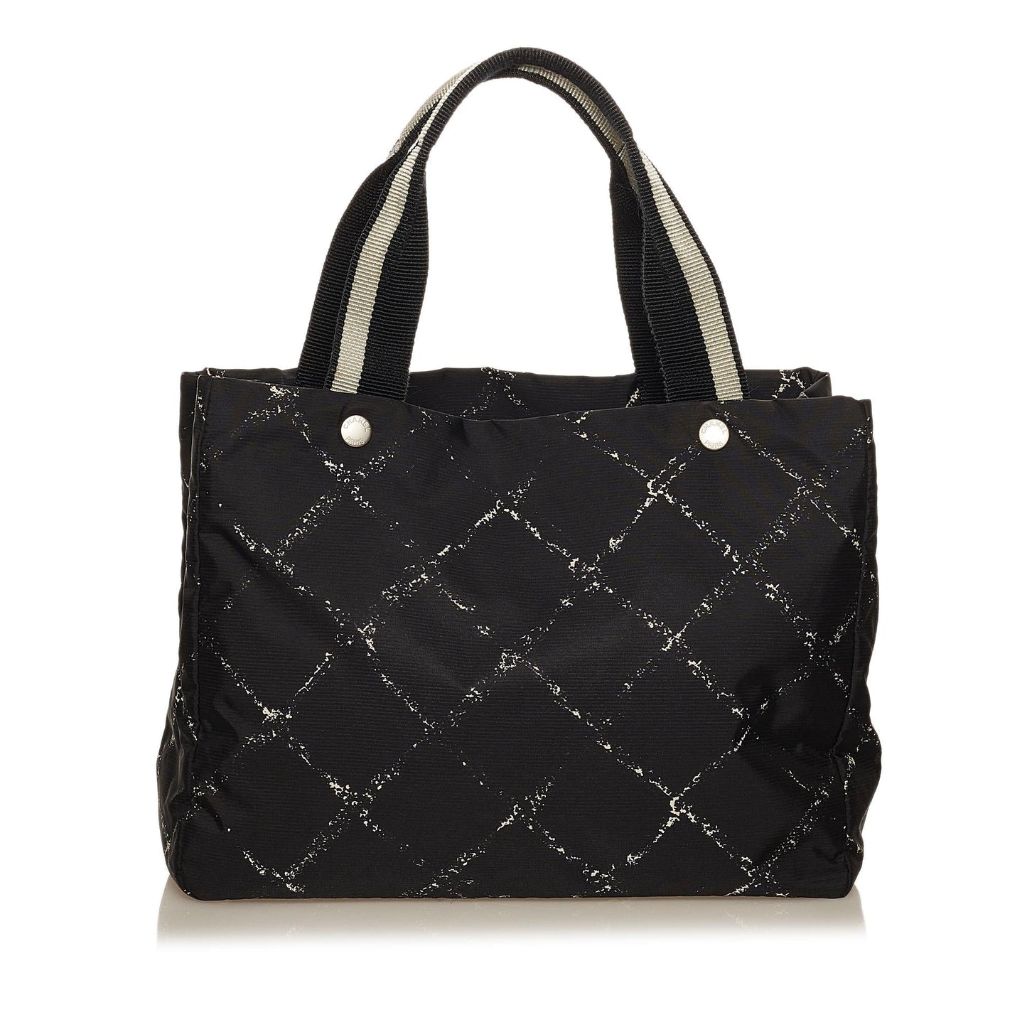Chanel Old Line Nylon SHG Travel Bag 8