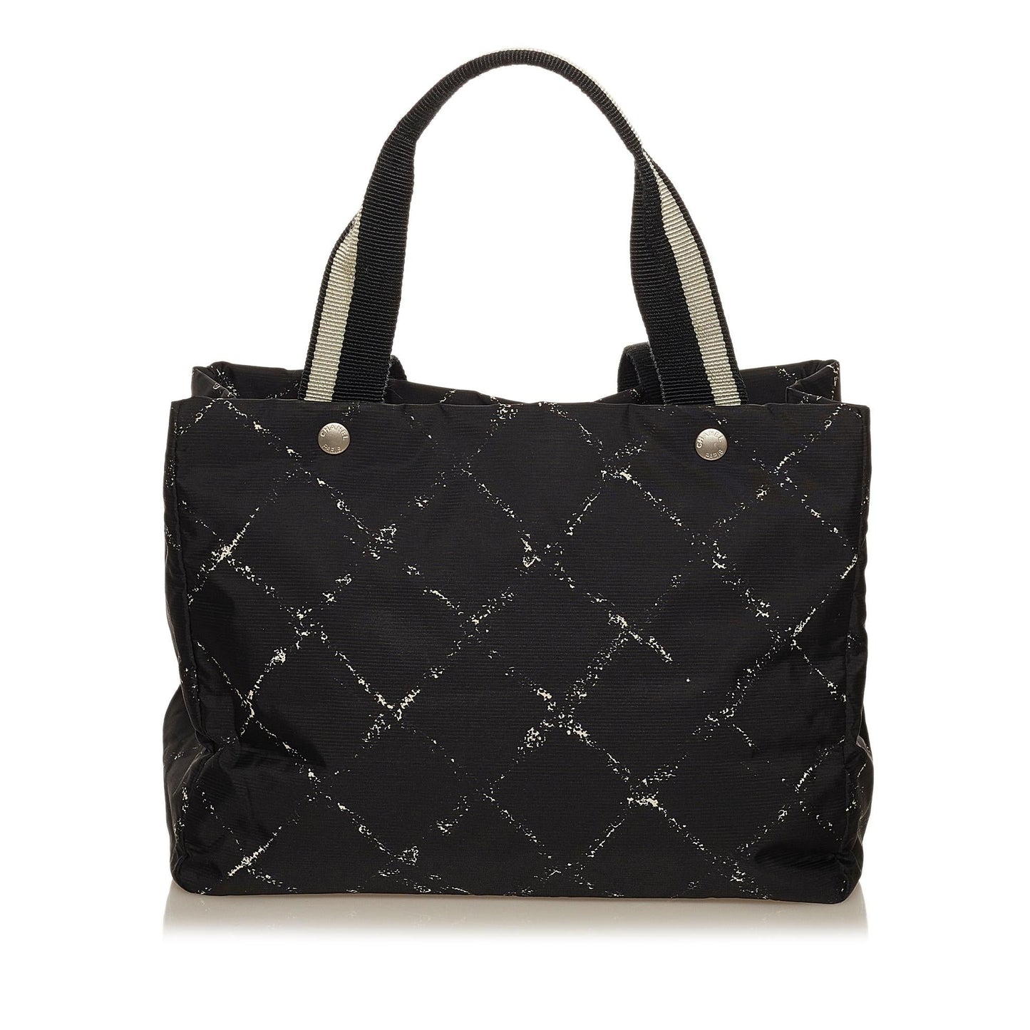 Chanel Old Line Nylon SHG Travel Bag 8