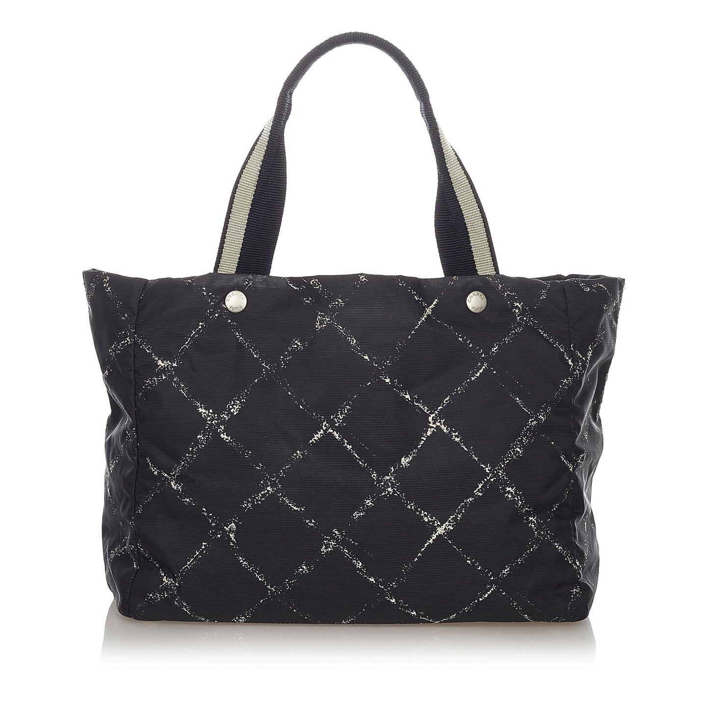 Chanel Old Line Nylon SHG Travel Bag 9