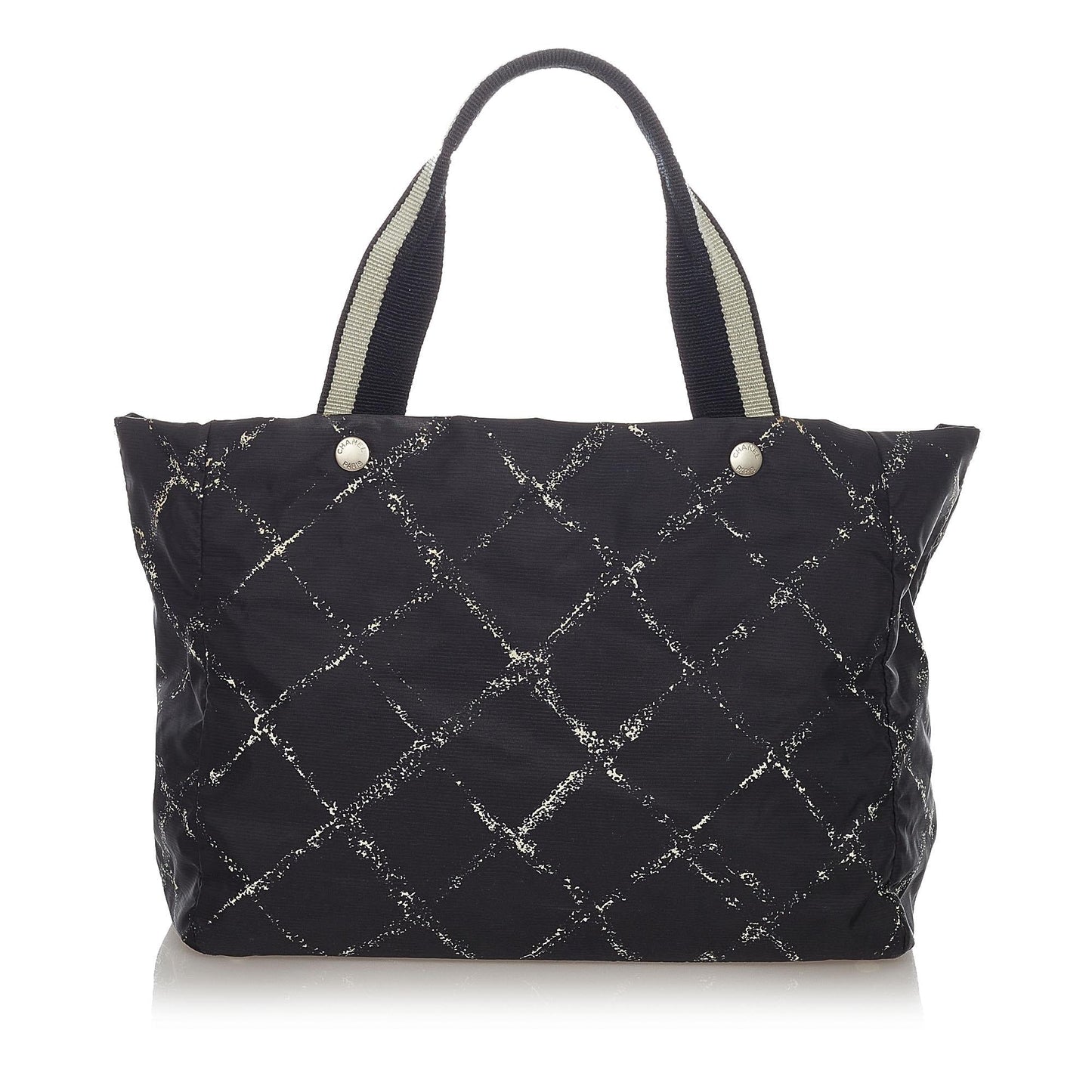 Chanel Old Line Nylon SHG Travel Bag 9