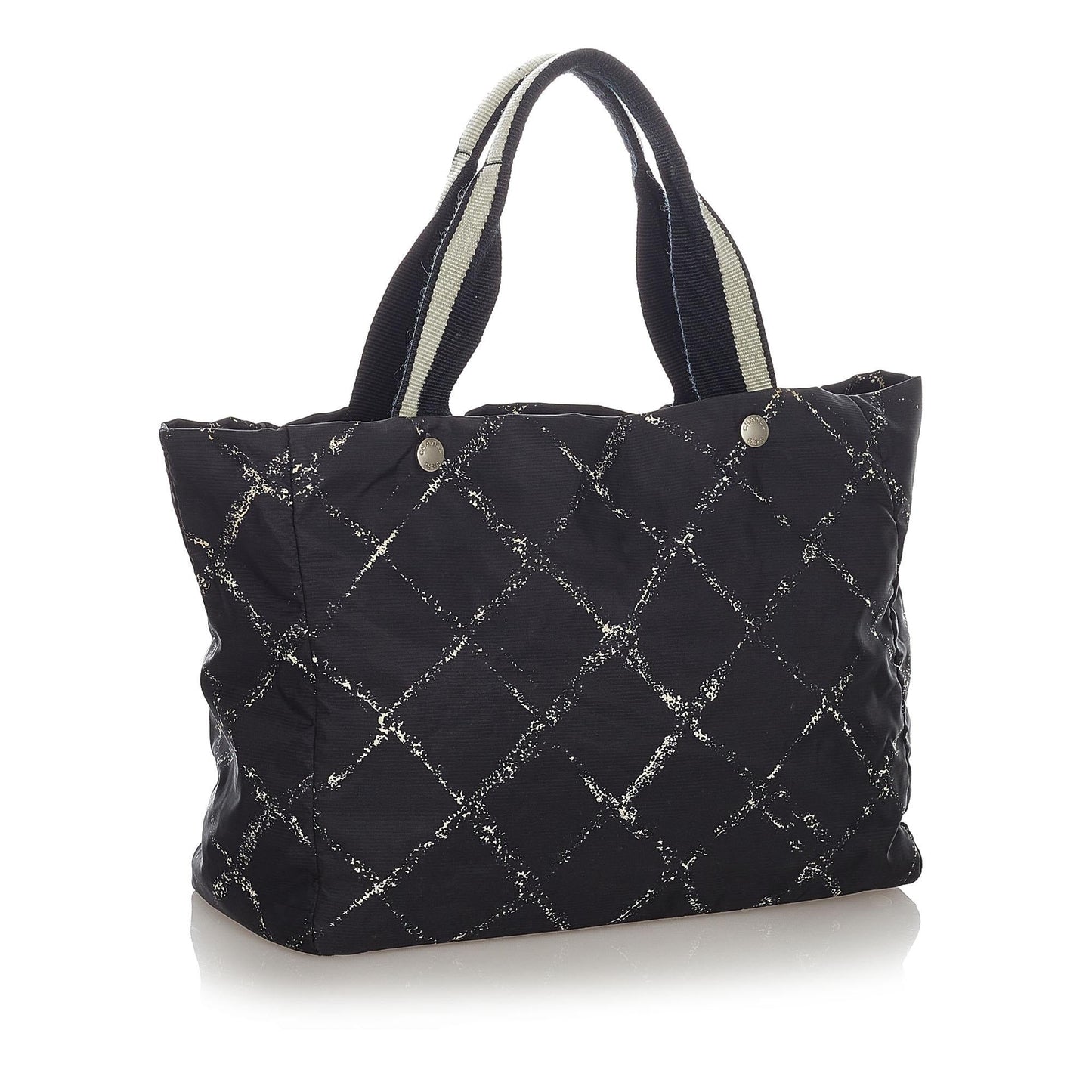 Chanel Old Line Nylon SHG Travel Bag 9