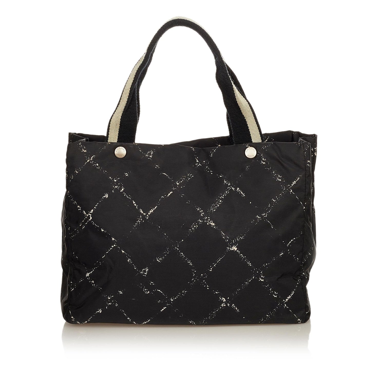 Chanel Old Line Nylon SHG Travel Bag Bag Shg