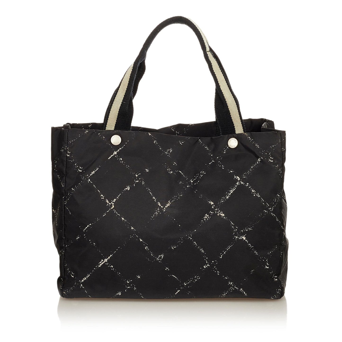 Chanel Old Line Nylon SHG Travel Bag Bag Shg