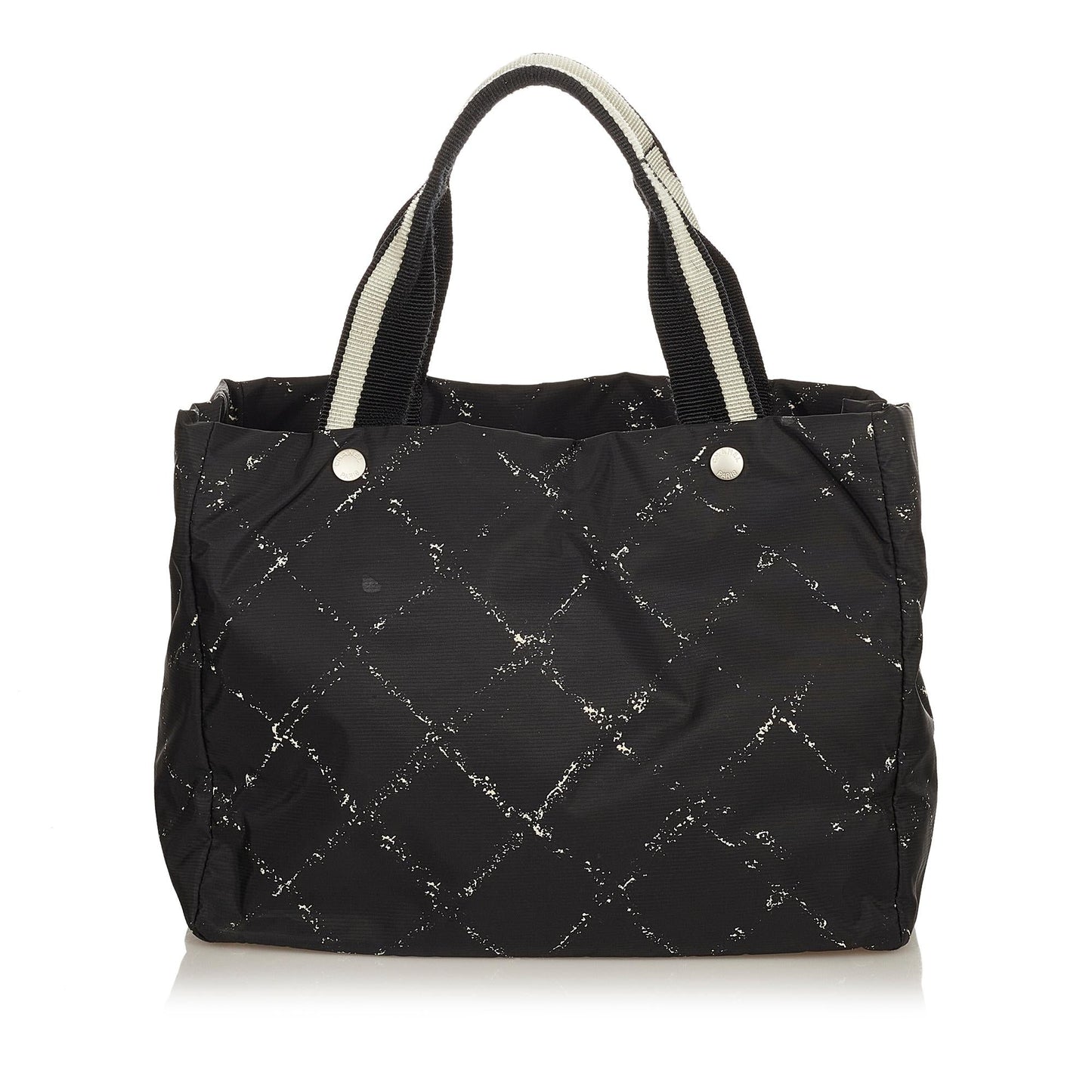 Chanel Old Line Nylon SHG Travel Bag