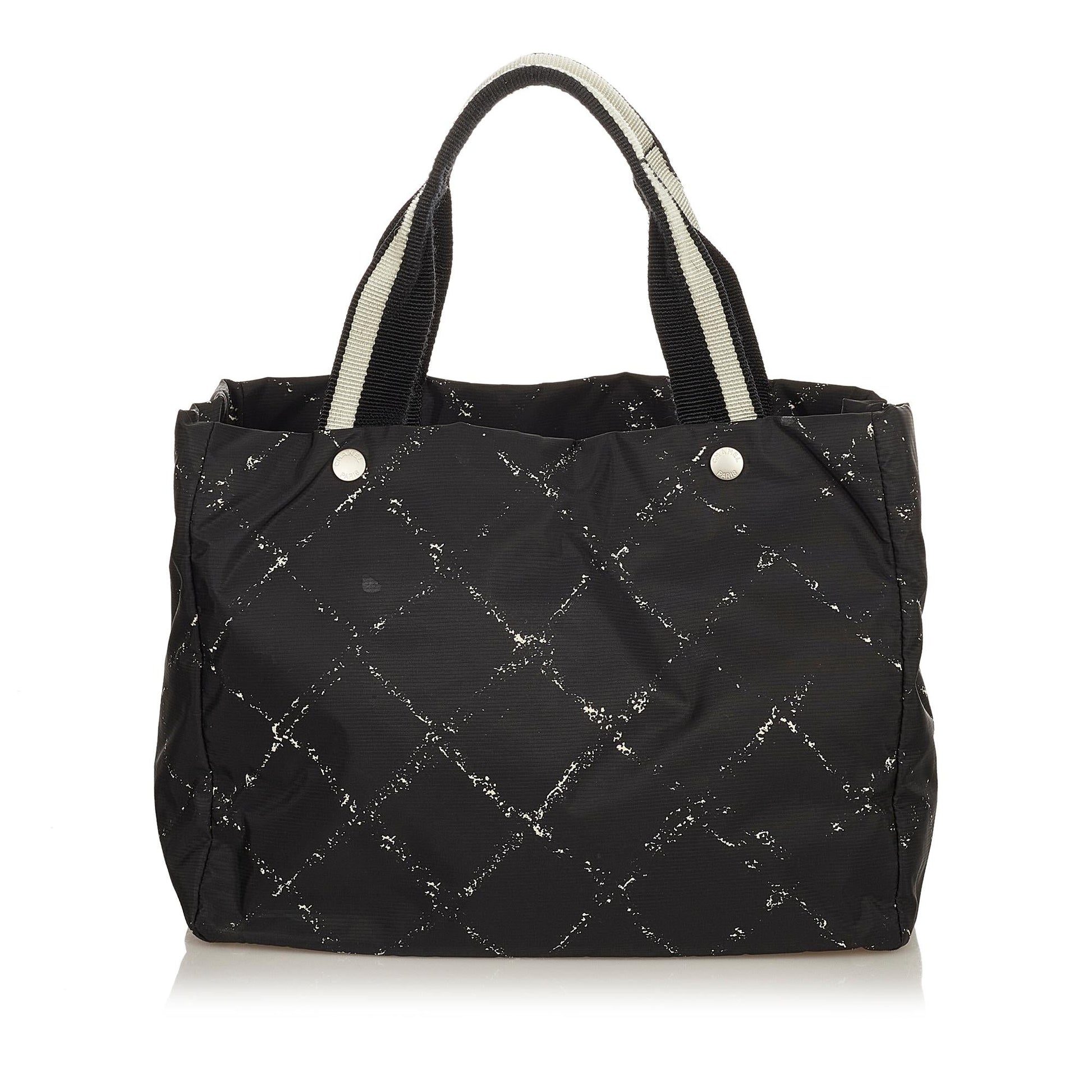 Chanel Old Line Nylon SHG Travel Bag
