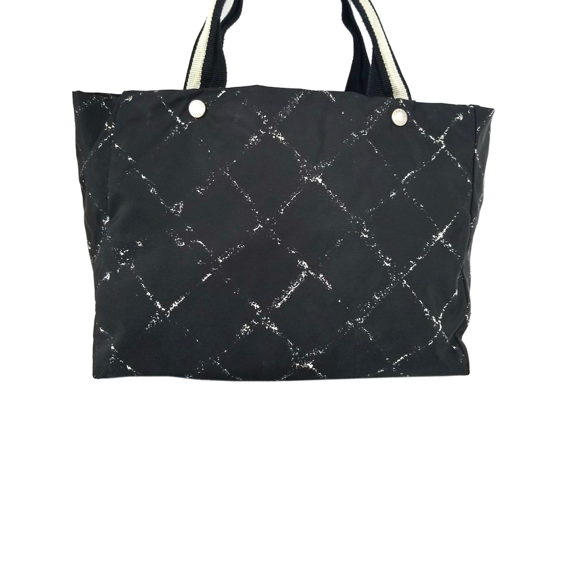 Chanel Old Line Nylon SHG Travel Bag 11