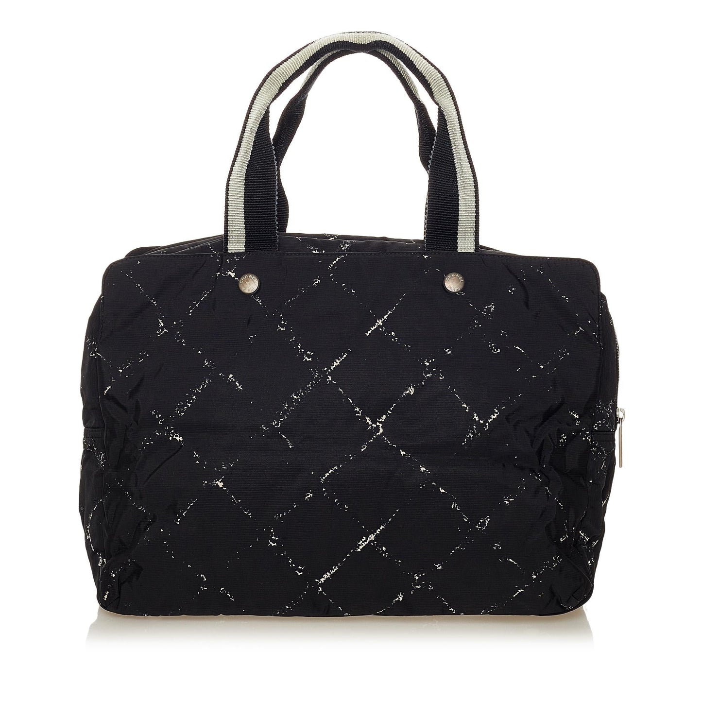 Chanel Old Line Nylon SHG Travel Bag 4