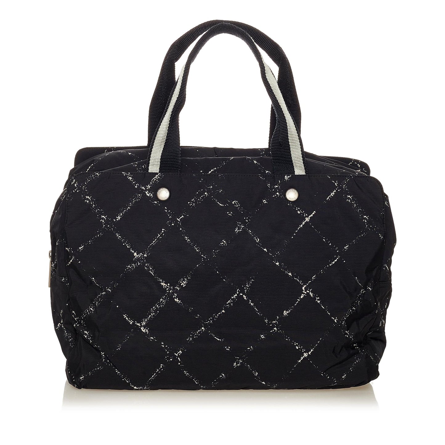 Chanel Old Line Nylon SHG Travel Bag 4