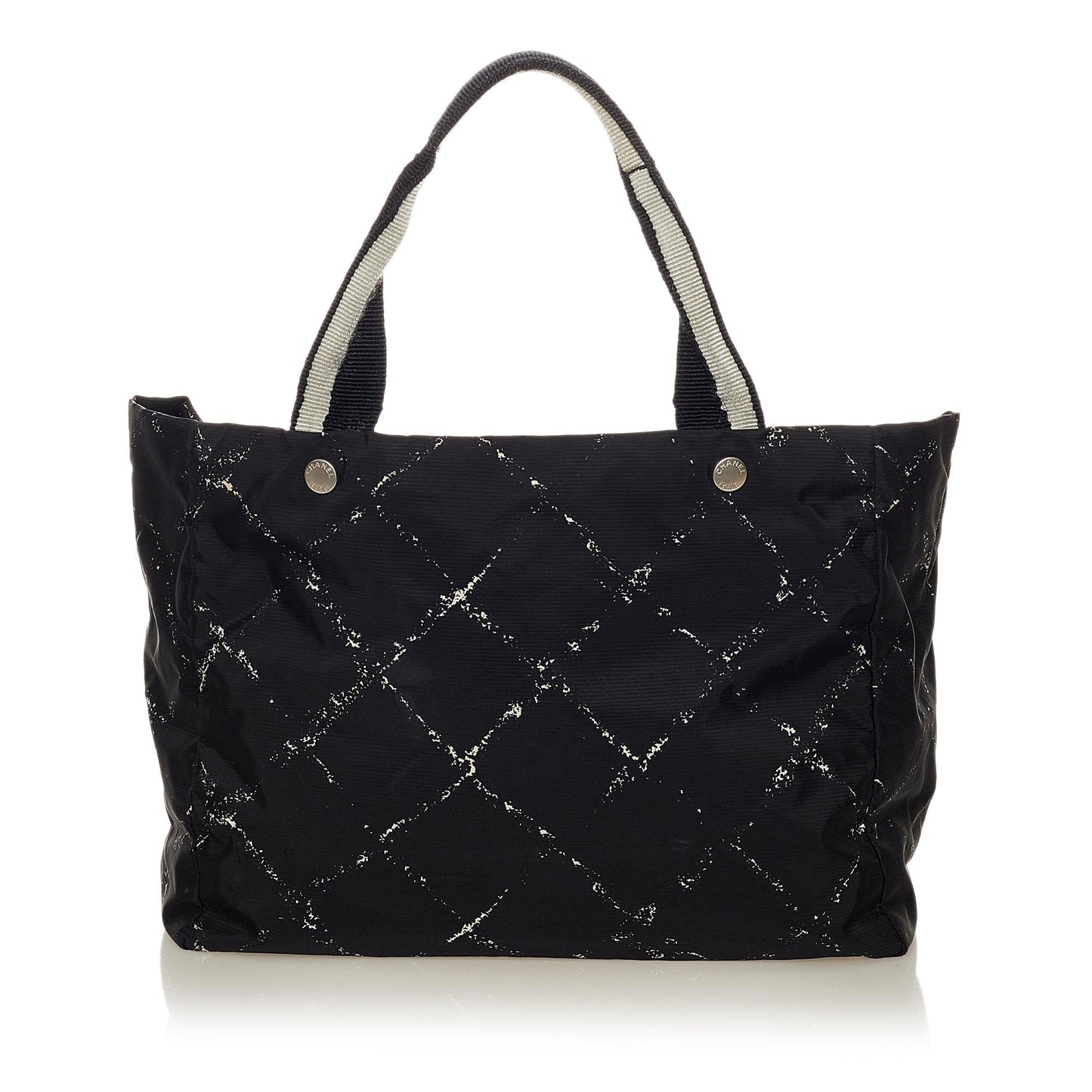 Chanel Old Line Nylon SHG Travel Bag 5