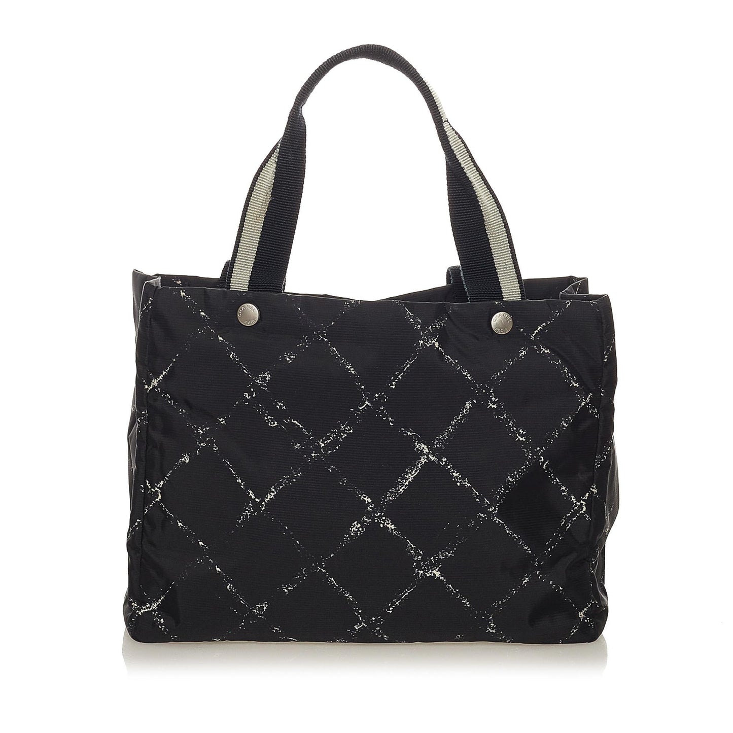 Chanel Old Line Nylon SHG Travel Bag 6