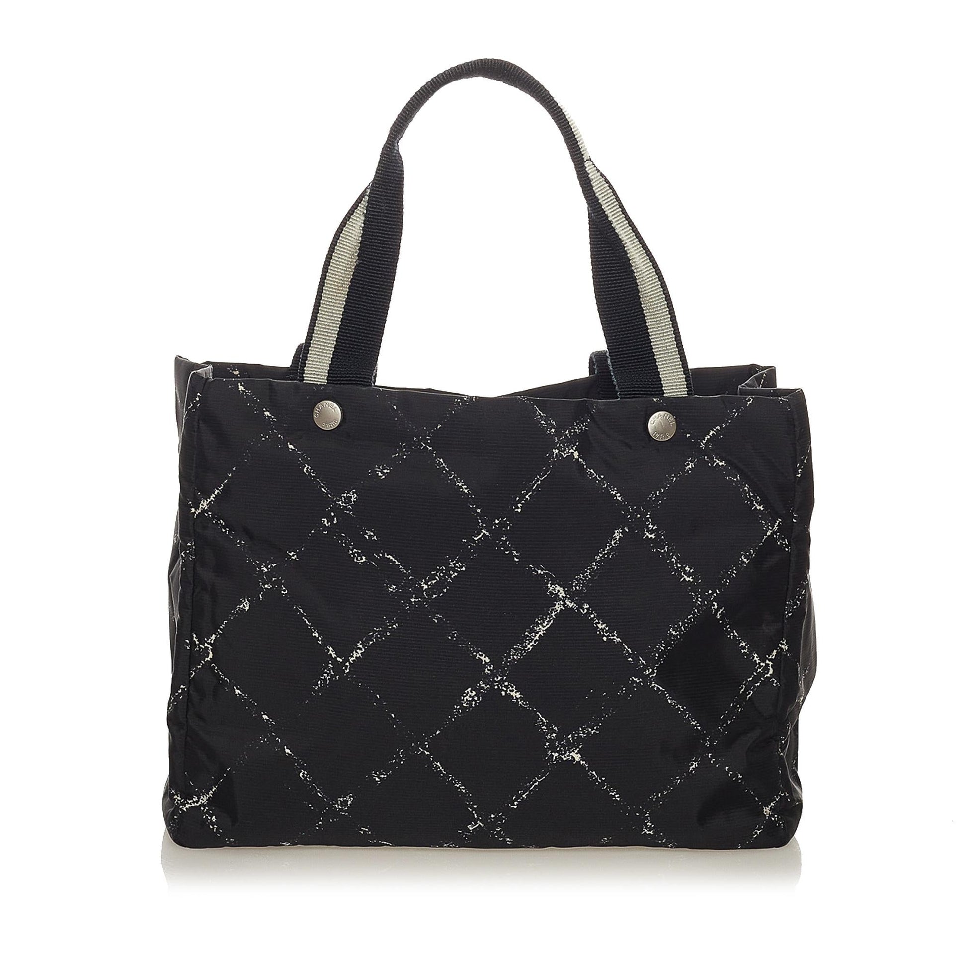 Chanel Old Line Nylon SHG Travel Bag 6