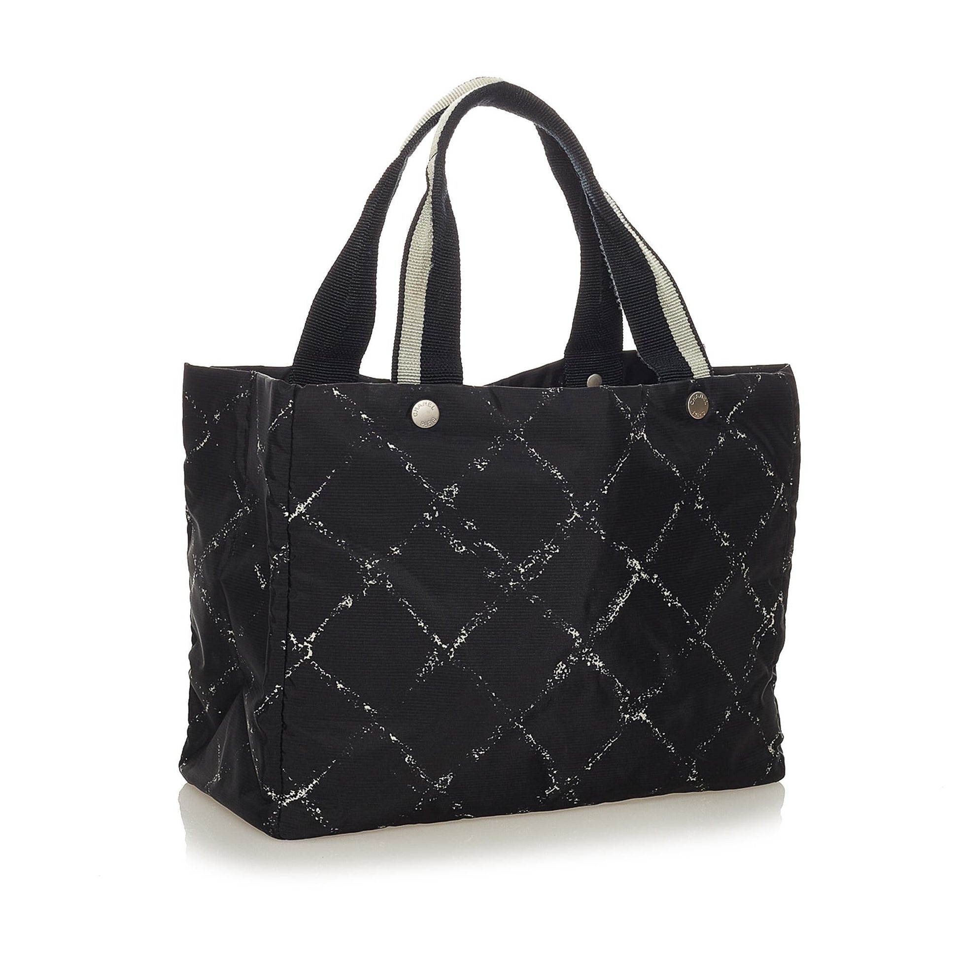 Chanel Old Line Nylon SHG Travel Bag 6