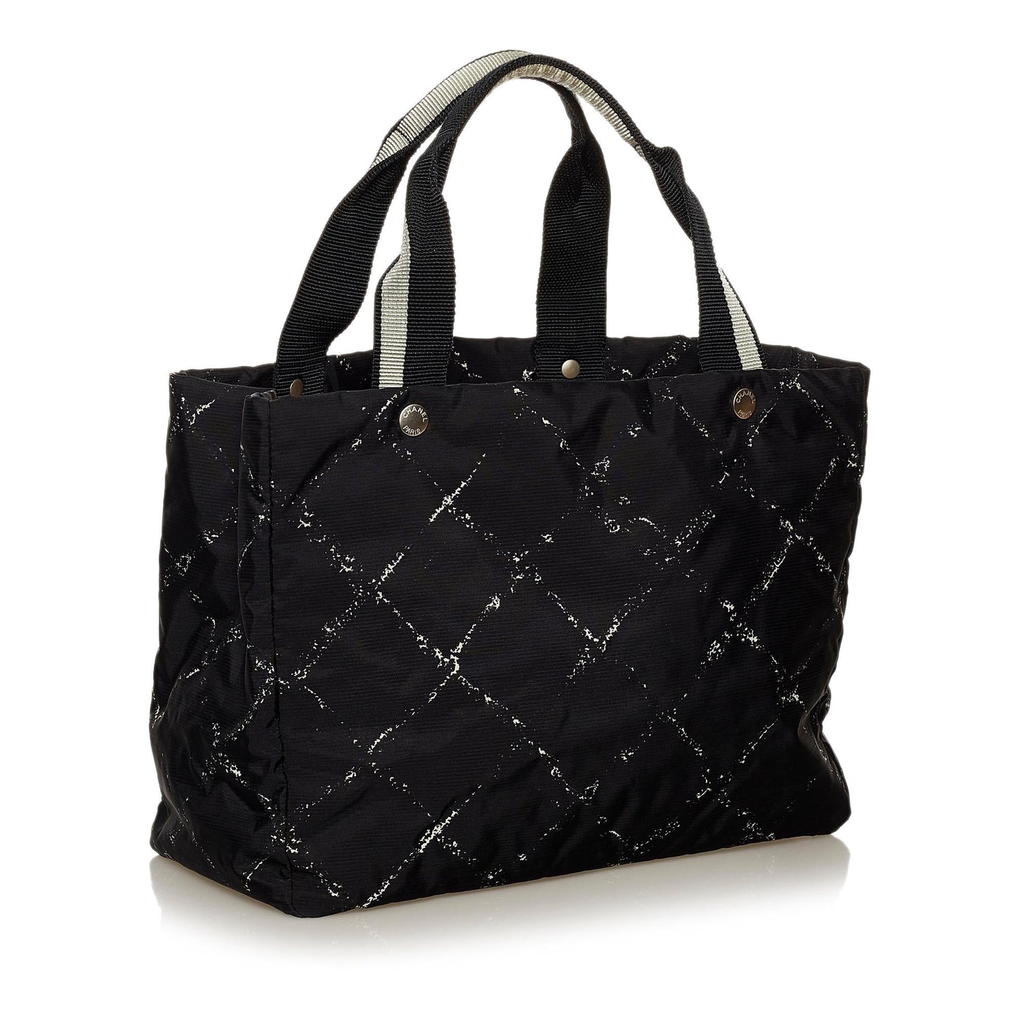 Chanel Old Line Nylon SHG Travel Bag 7