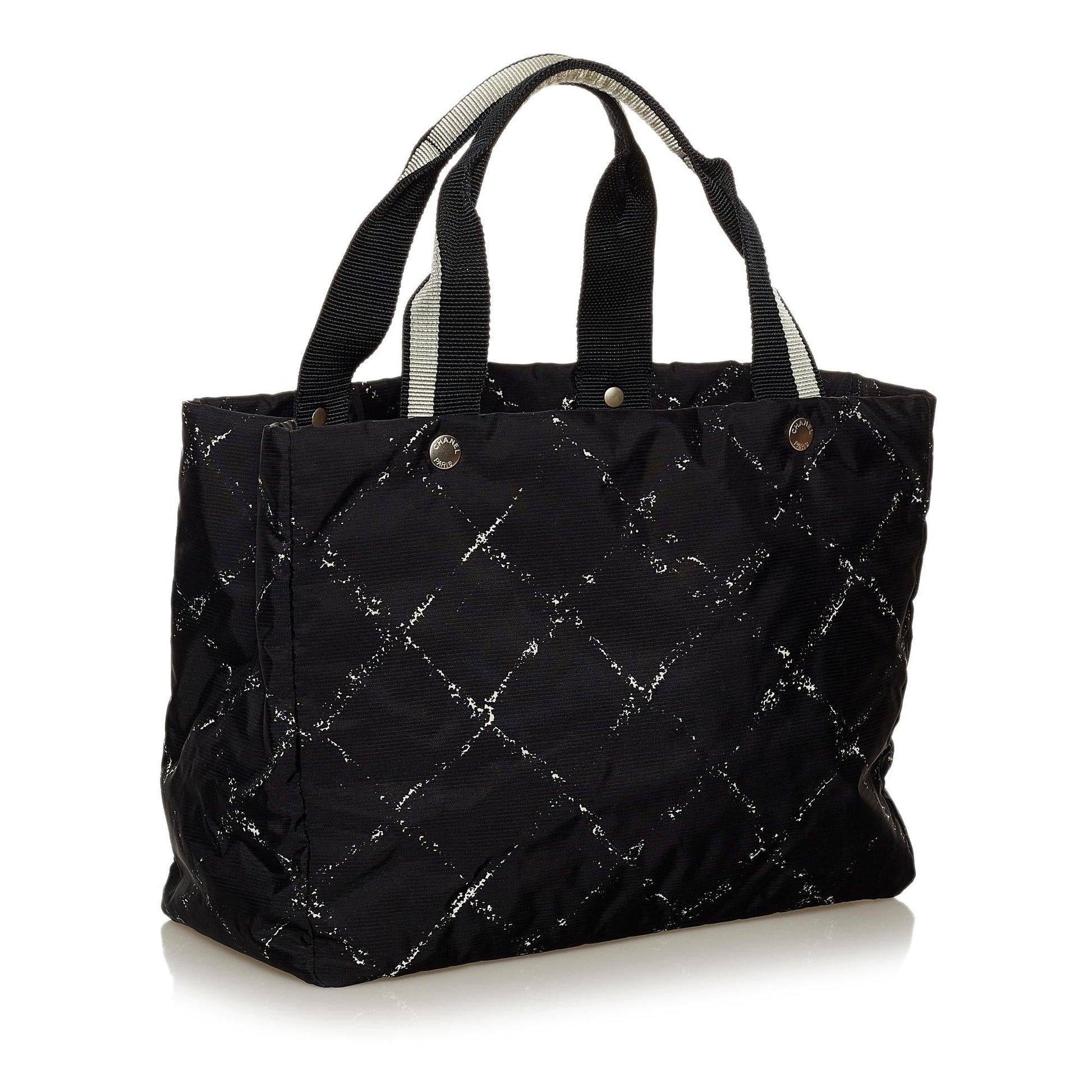Chanel Old Line Nylon SHG Travel Bag 7