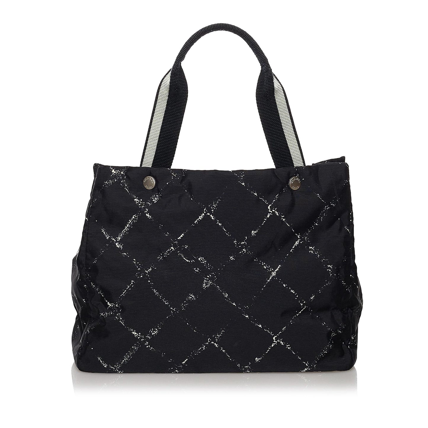 Chanel Old Line Nylon SHG Travel Bag 10