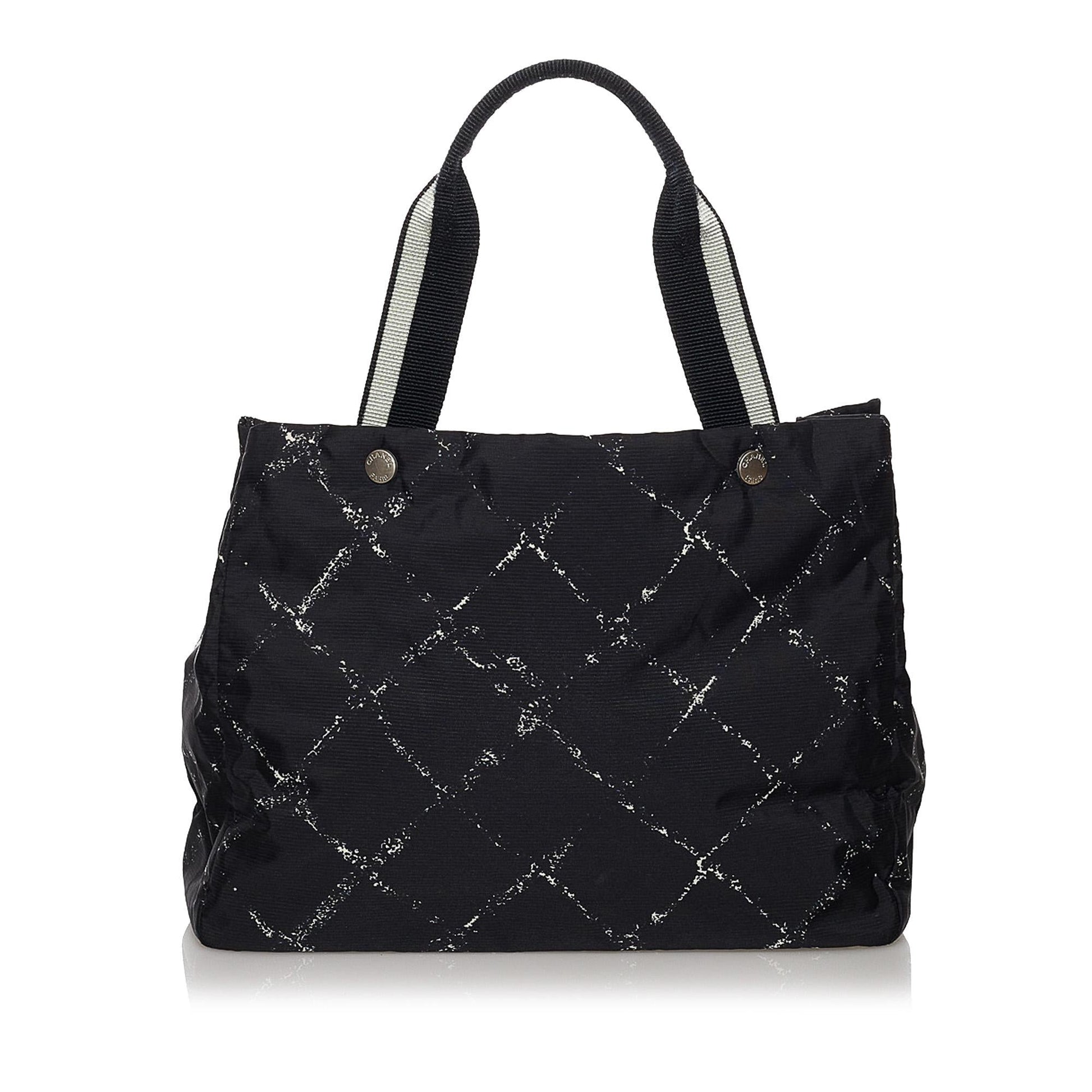 Chanel Old Line Nylon SHG Travel Bag 10