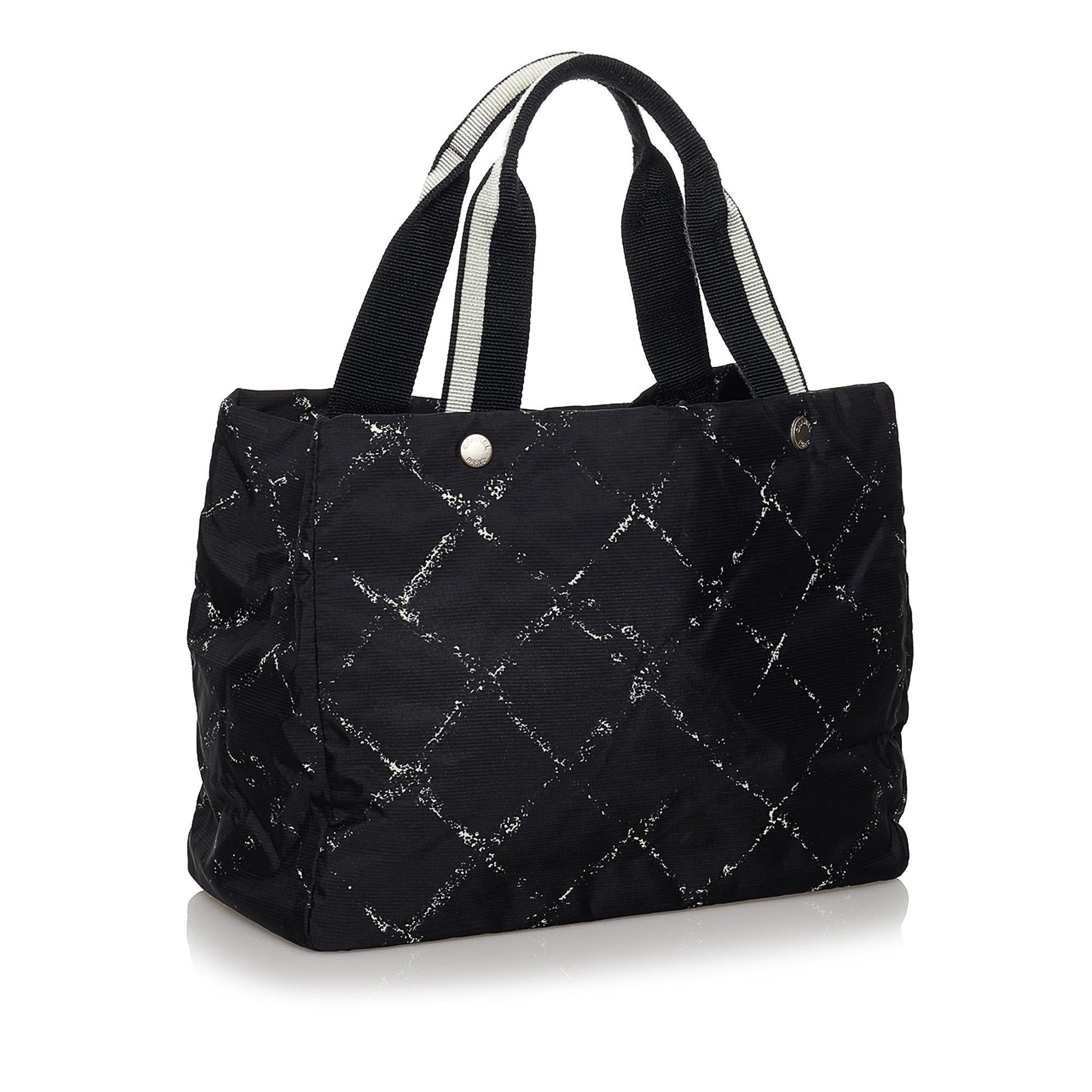 Chanel Old Line Nylon SHG Travel Bag 10